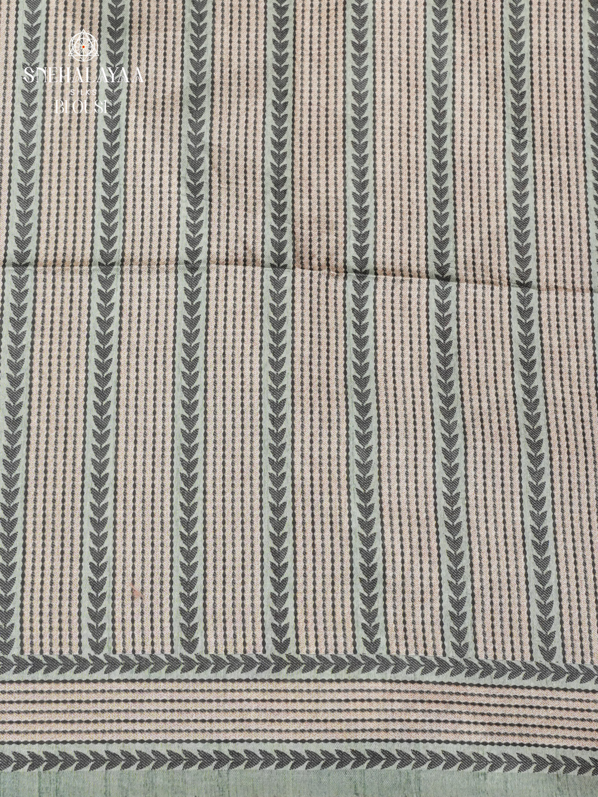 Pastel Green Tussar Embroidery Saree