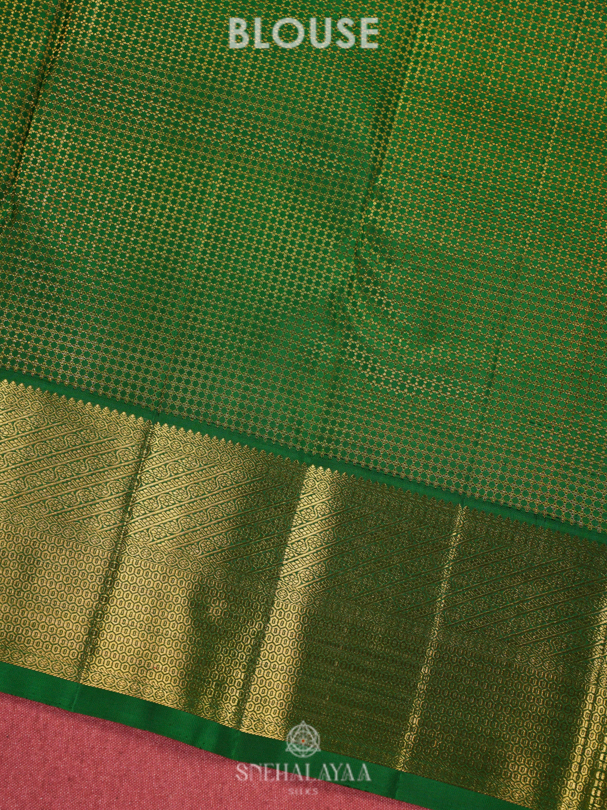 Peach Kanjivaram Silk Saree
