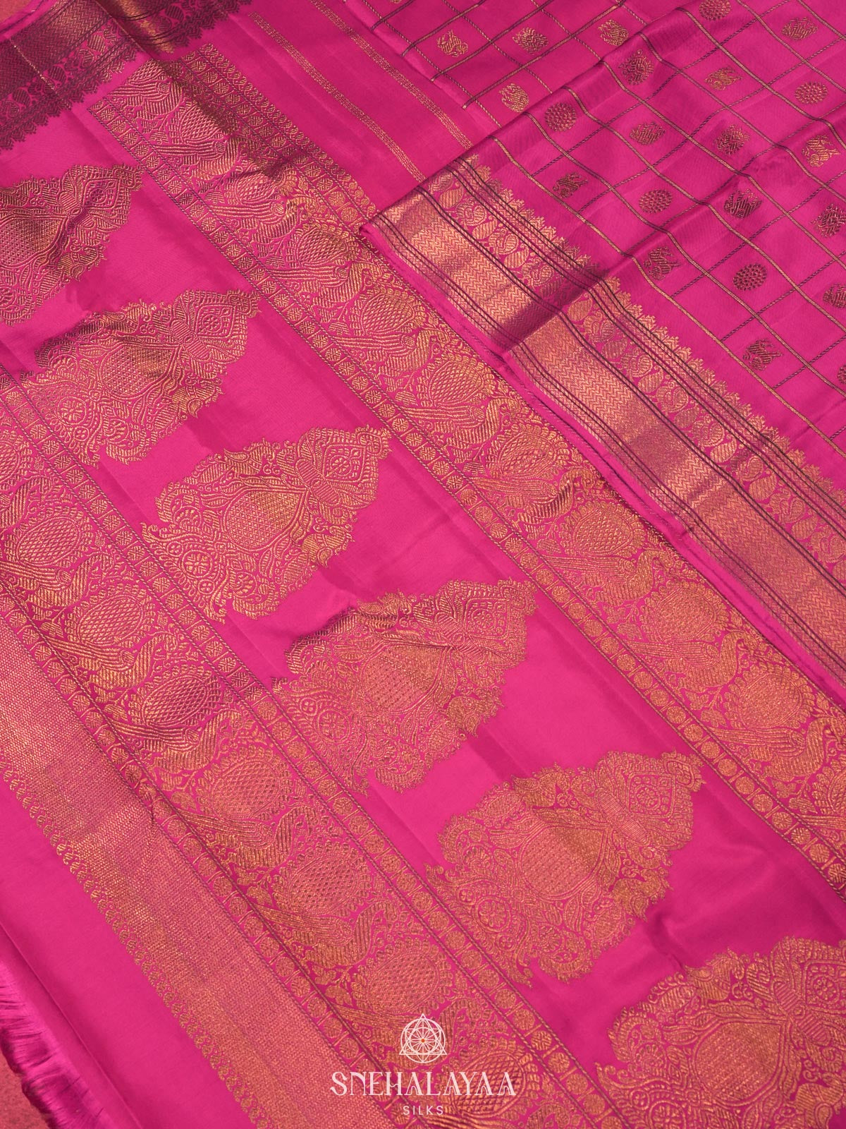 Pink Kanjivaram Silk Saree