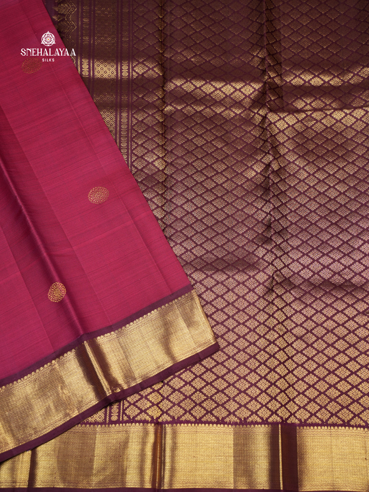Purple Kanjivaram Silk Saree