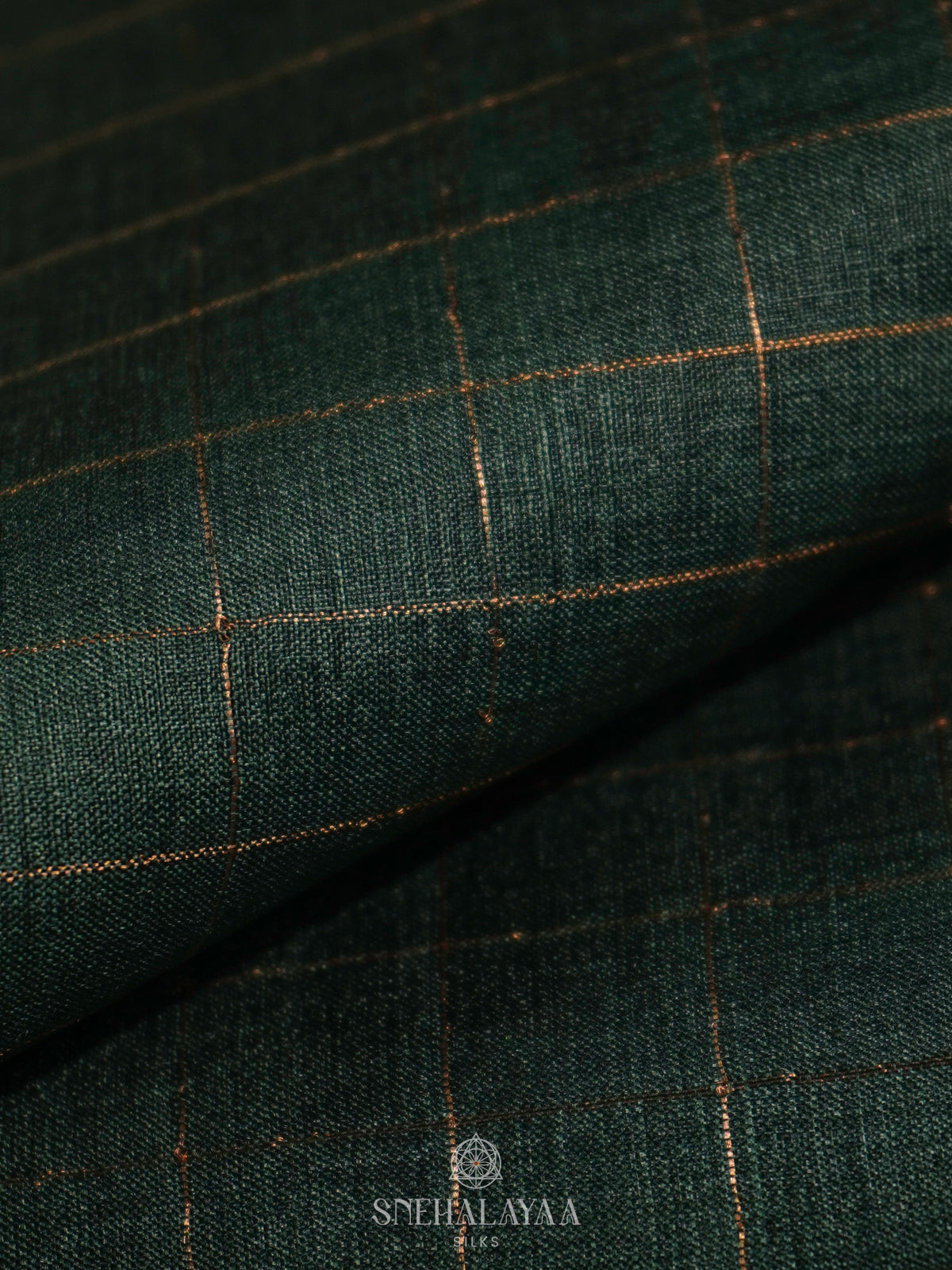 Forest Green Tussar Saree