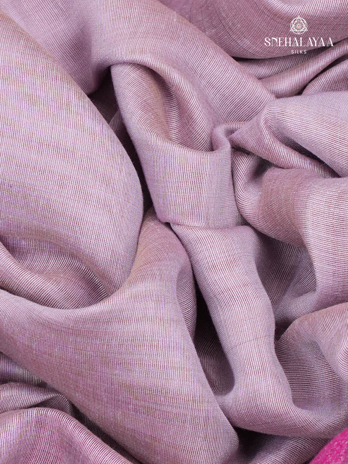 Lilac Munga Cotton Saree