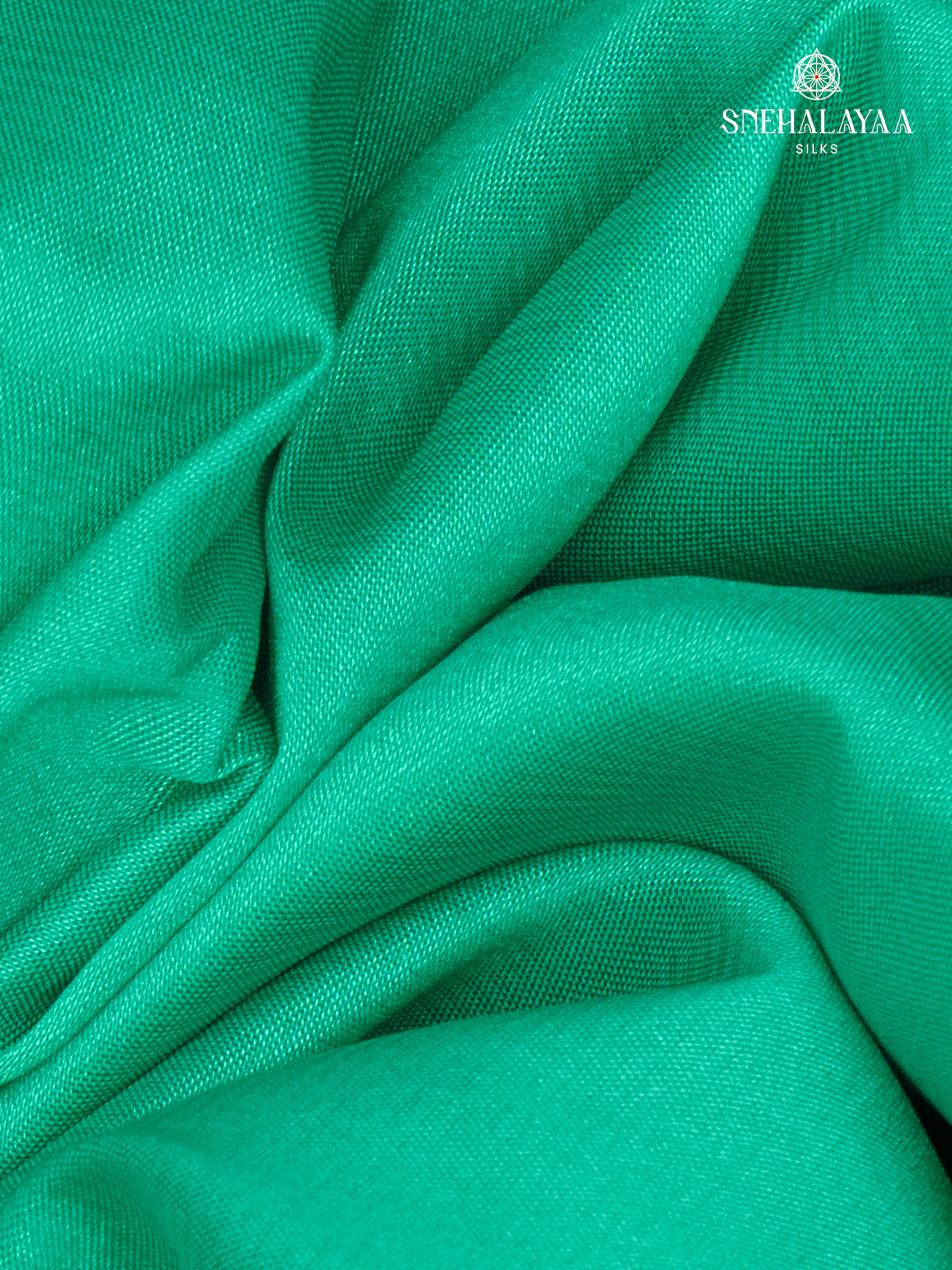 Teal Green Mysore Silk Saree
