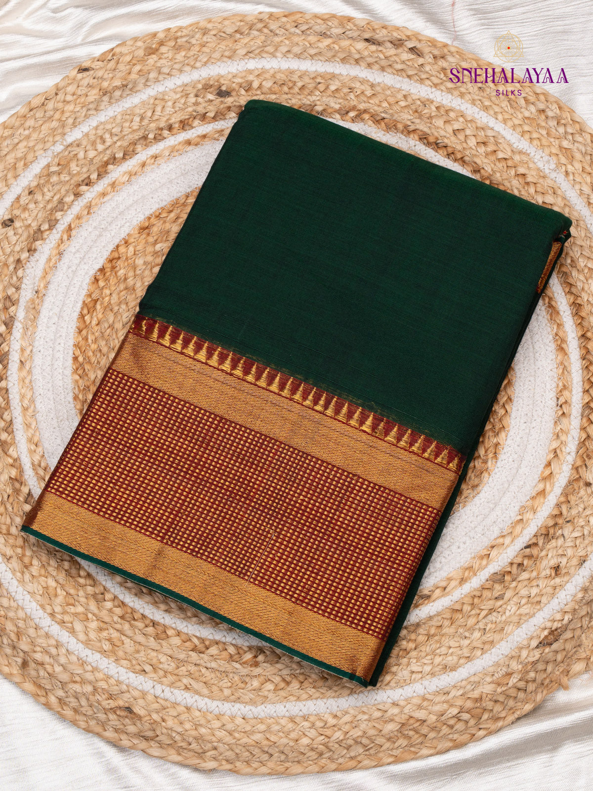 Green Narayanpet Cotton Saree