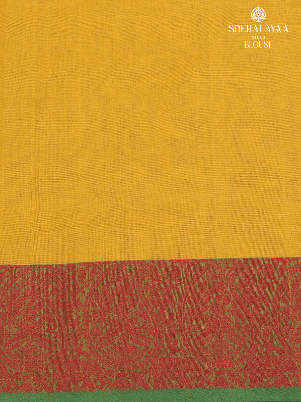 Yellow Venkatagiri Cotton Saree