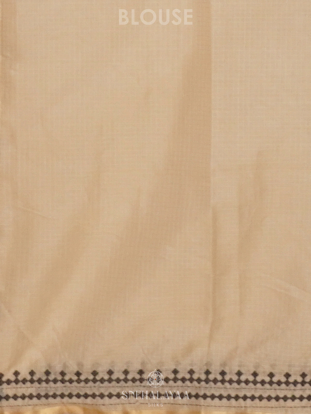 Cream Kota Embroidery Saree Black Border