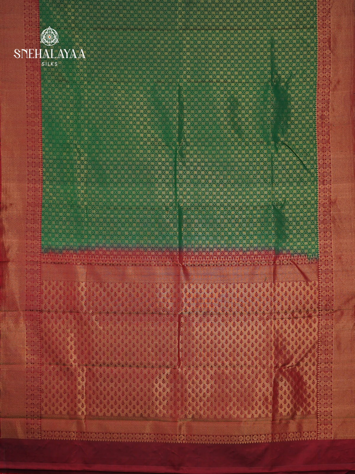 Bottle Green Kanjivaram Silk Saree