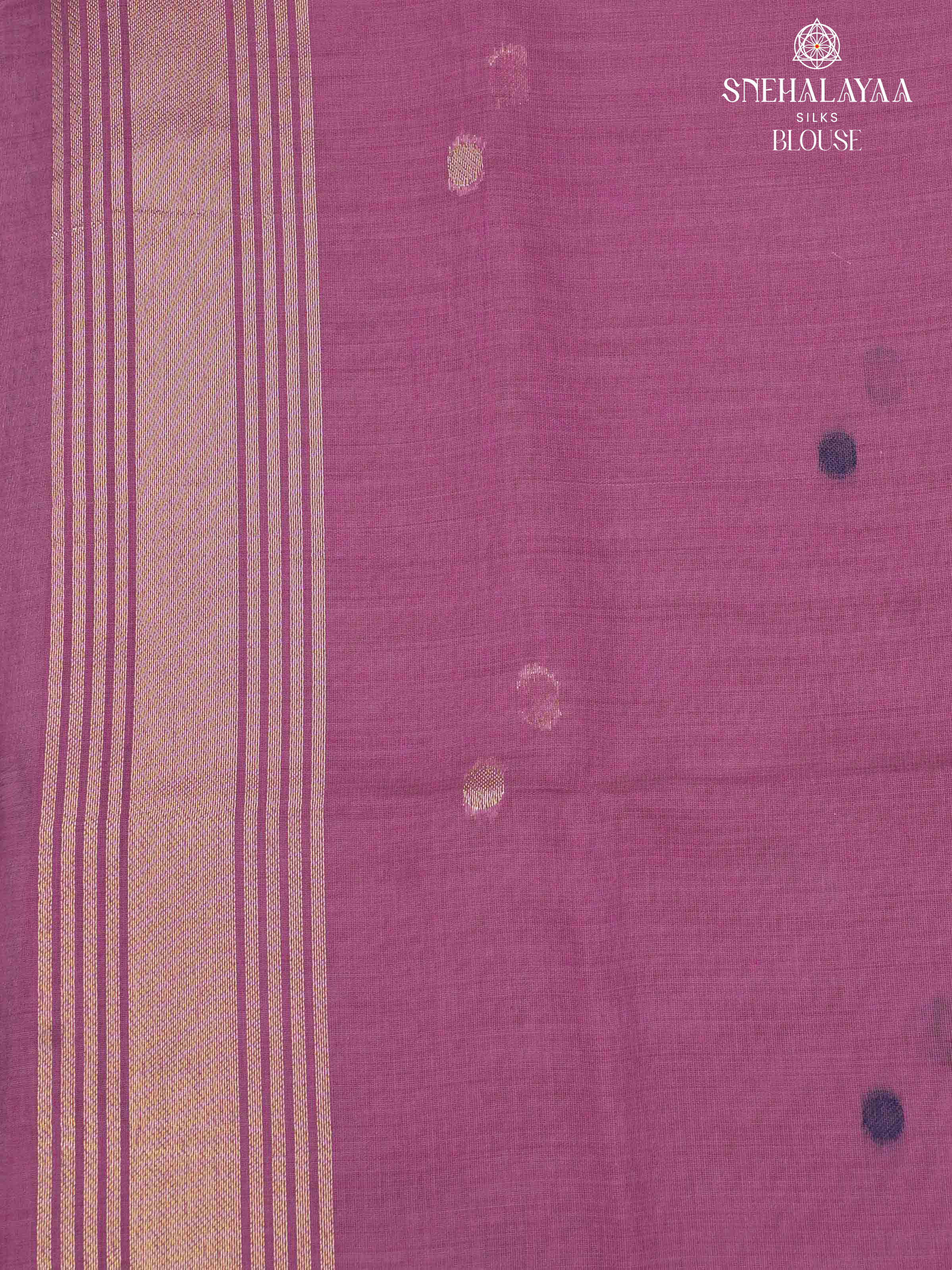 Lilac Munga Cotton Saree
