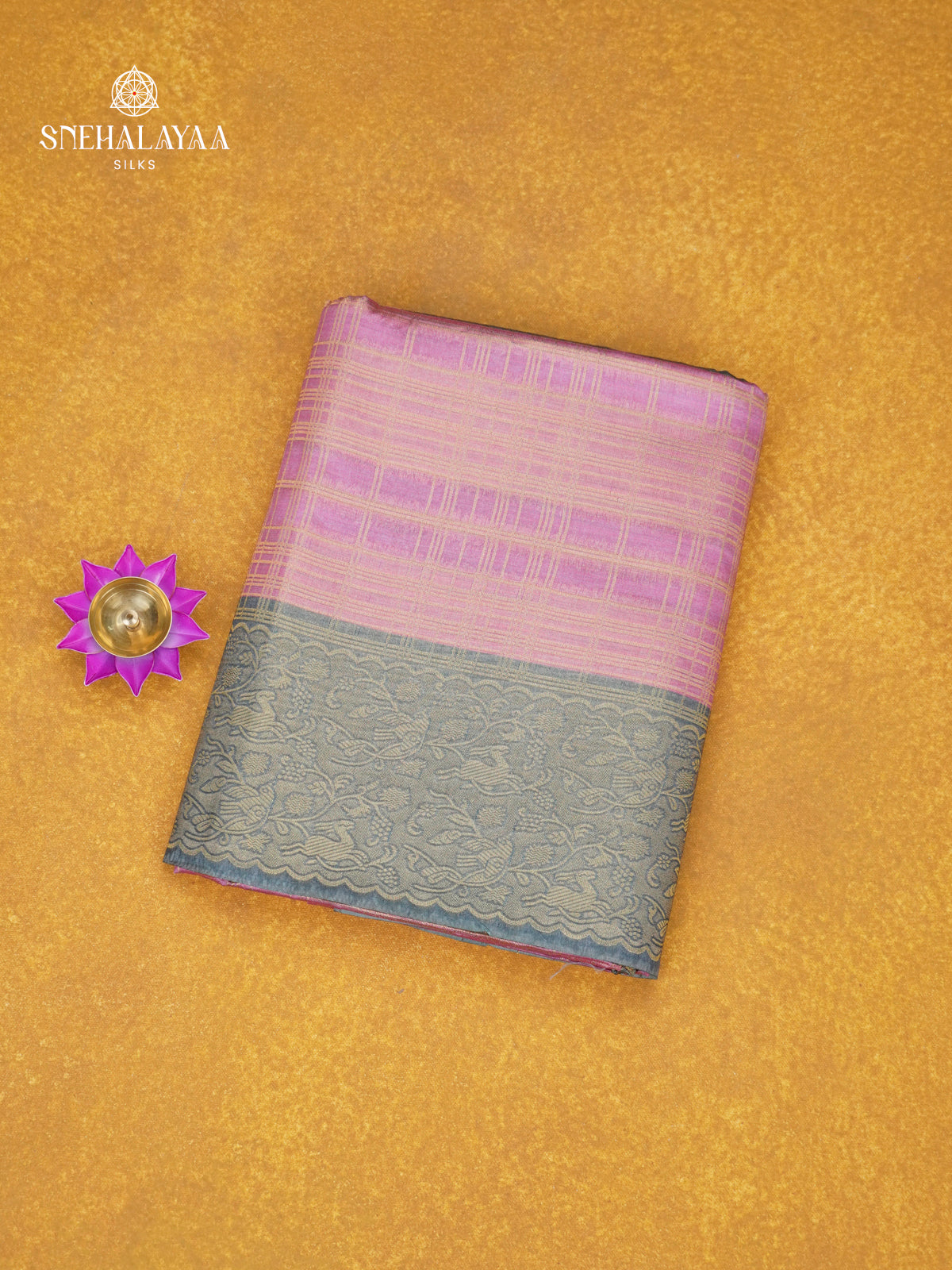 Pale Pink Jute Saree