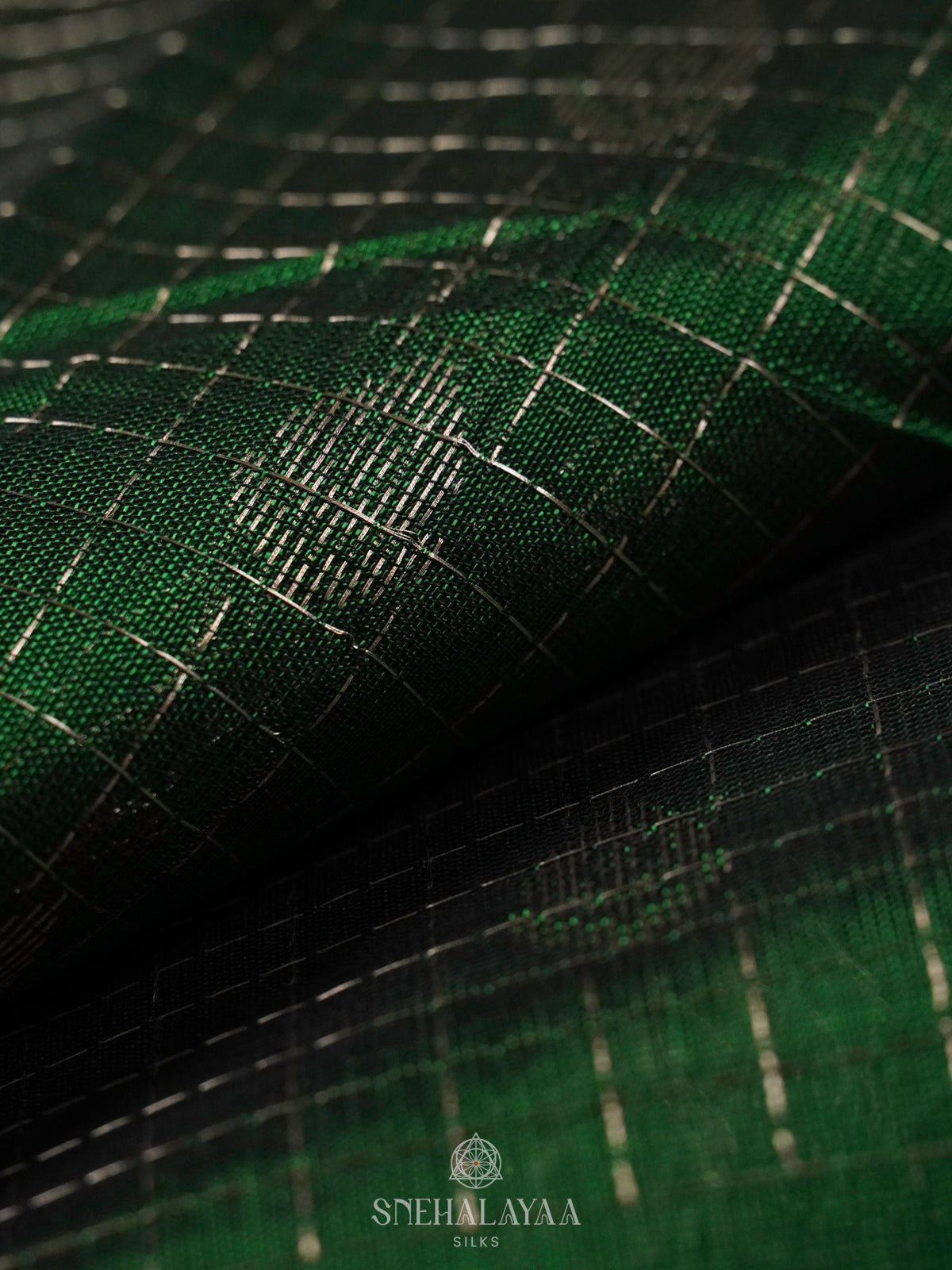 Emerald Green Managalagiri Kuppadam Silk Saree