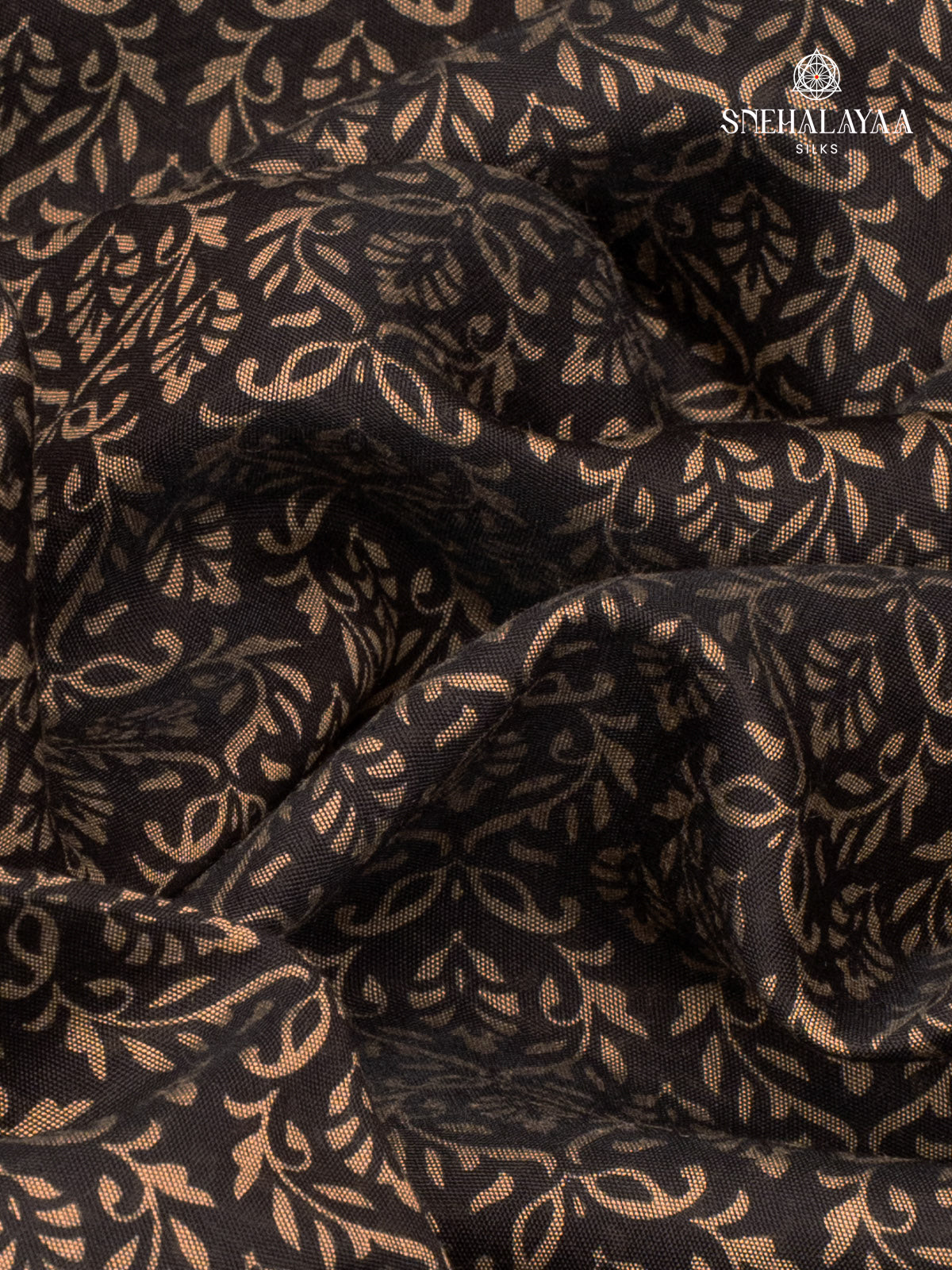 Black Dola Silk Saree