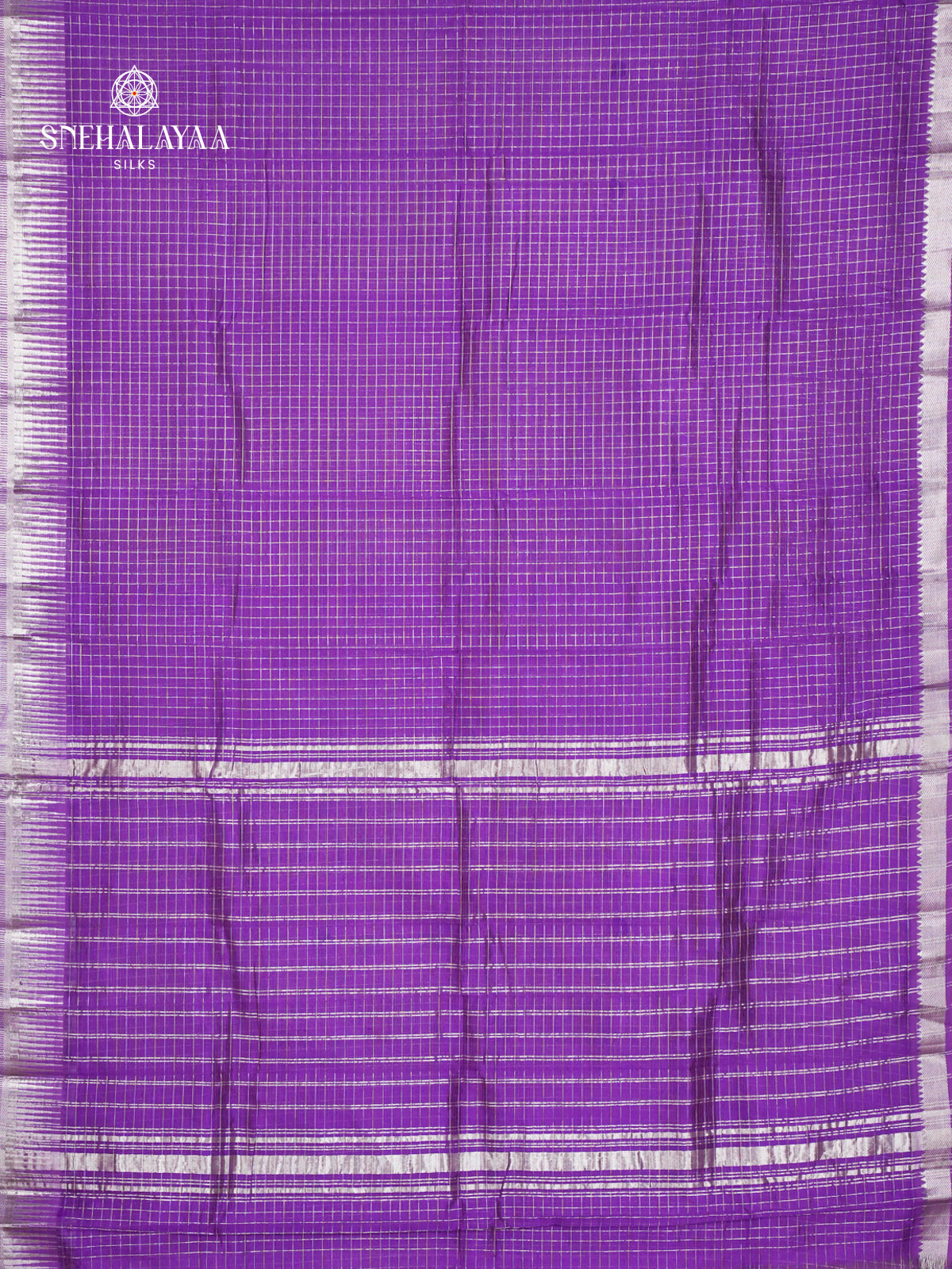 Purple Mangalagiri Silk Cotton Saree