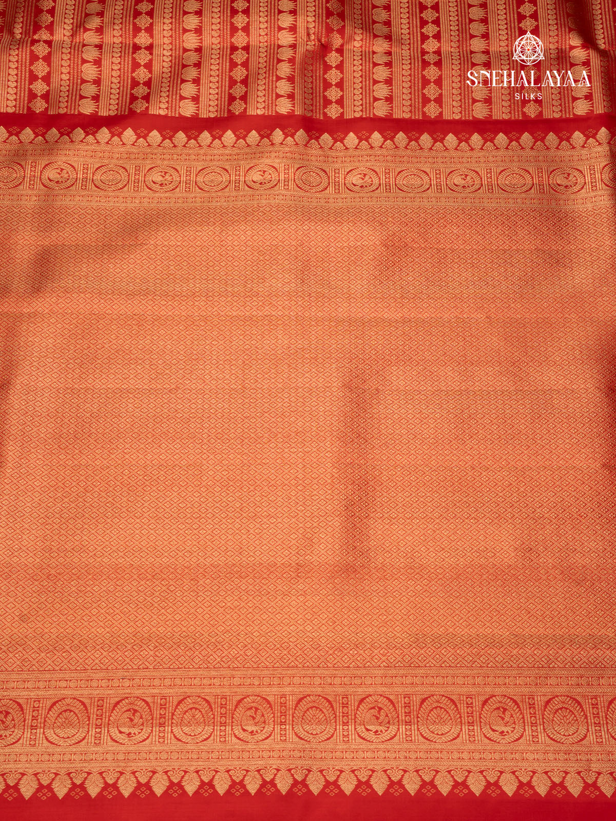 Orange Kanjivaram Silk Saree