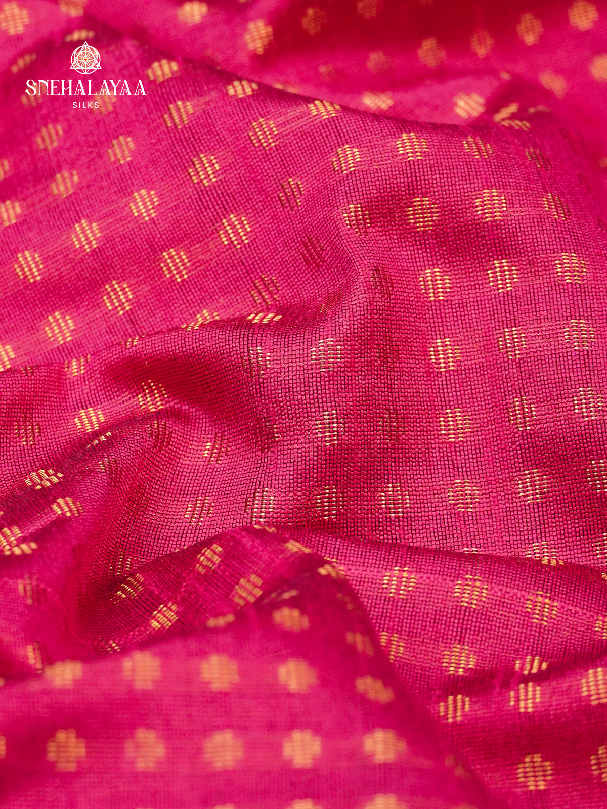 Rani Pink Dupion Silk Saree