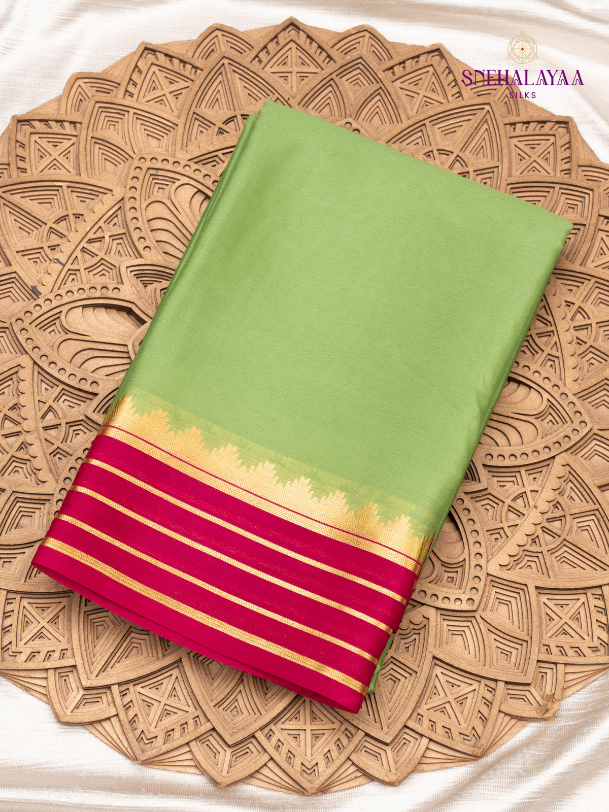 Green Mysore Silk Saree
