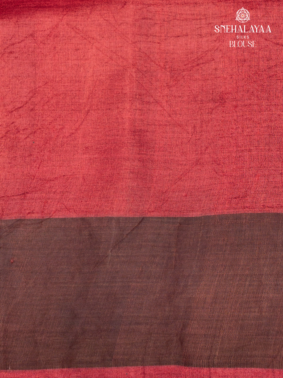 Maroon Tussar Saree