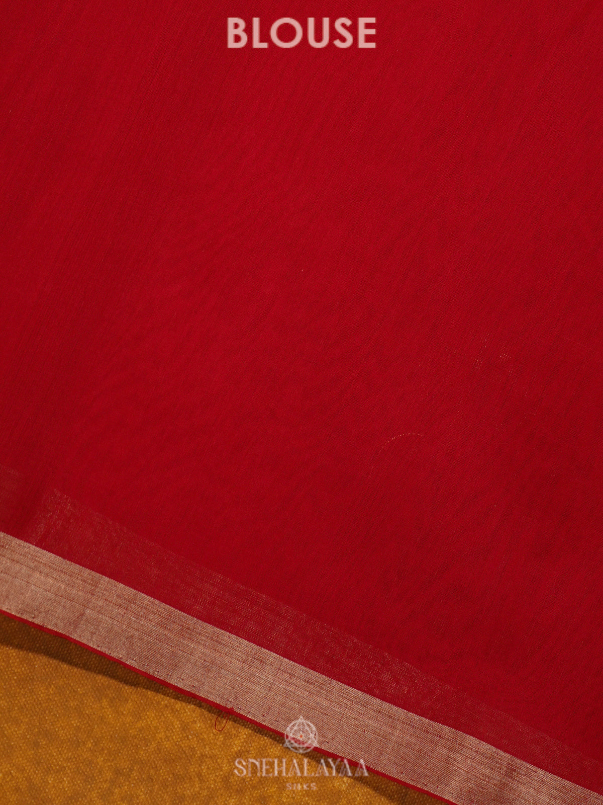 Red Kora Silk Cotton Saree