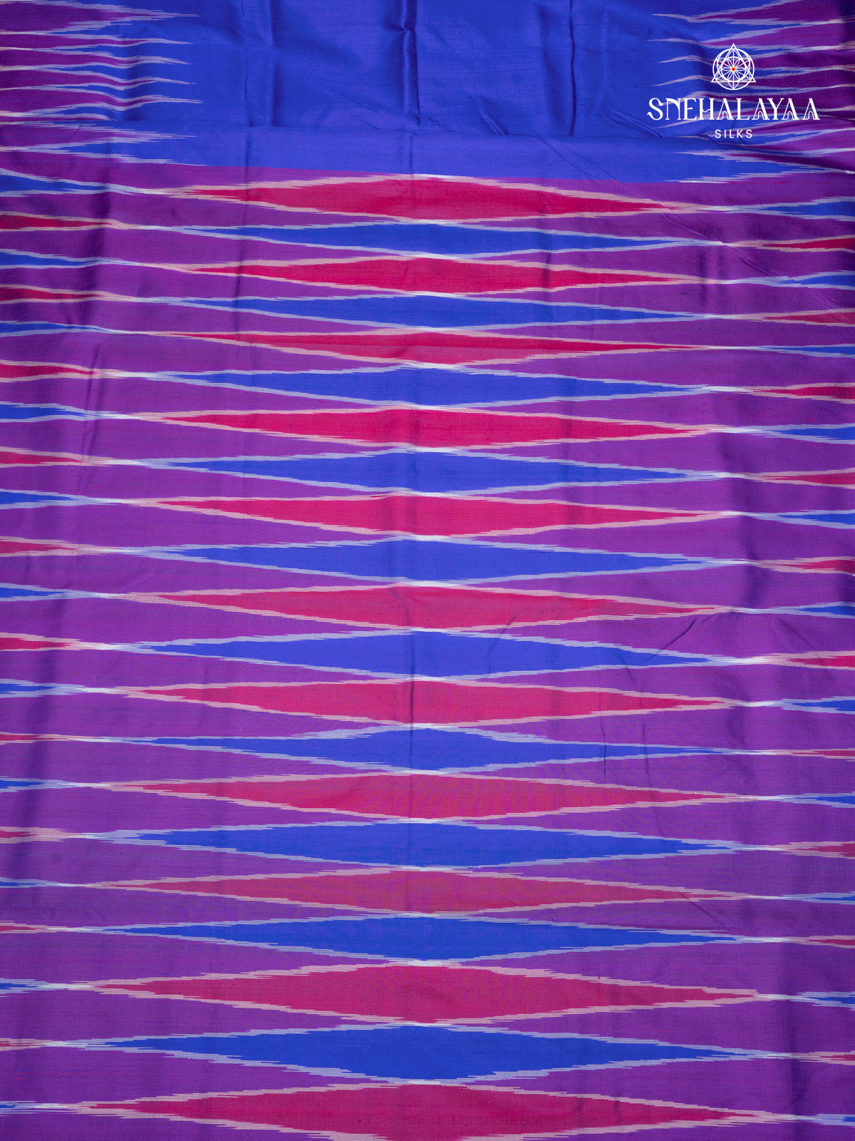 Blue Katan Silk Saree