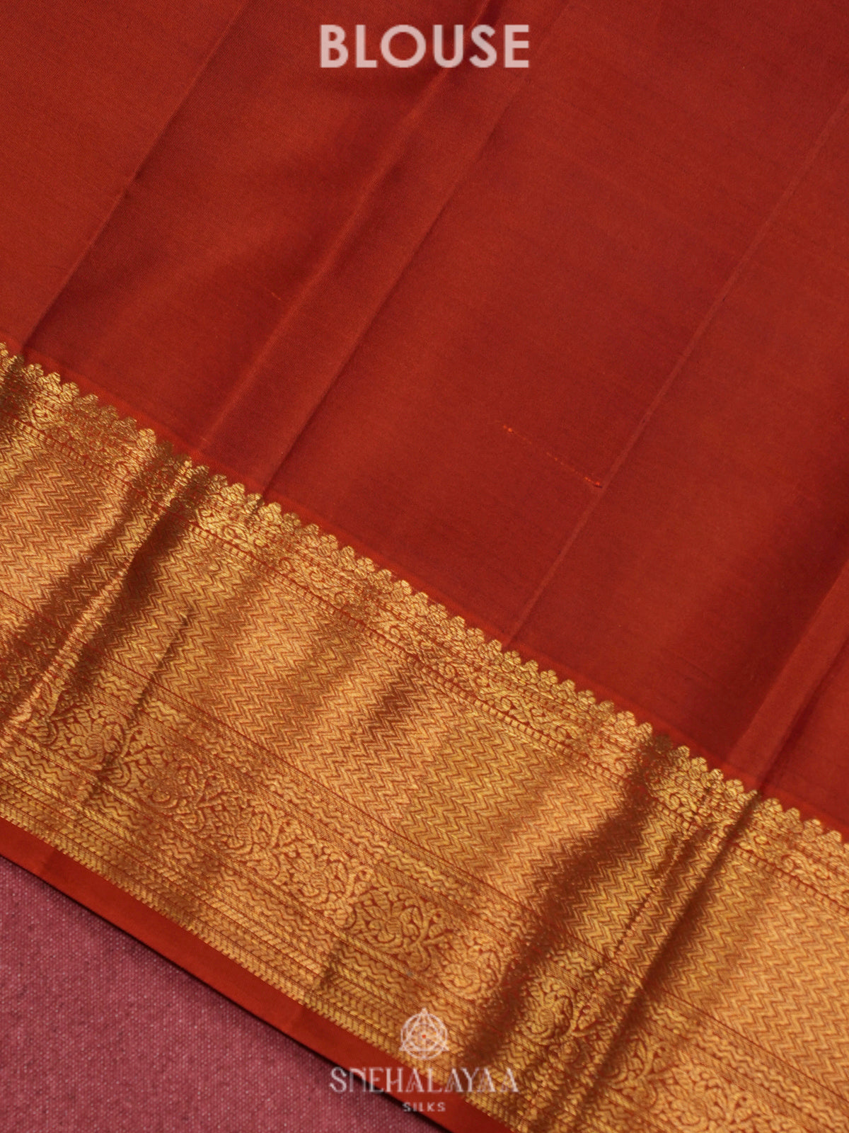 Orange Kanjivaram Silk Saree