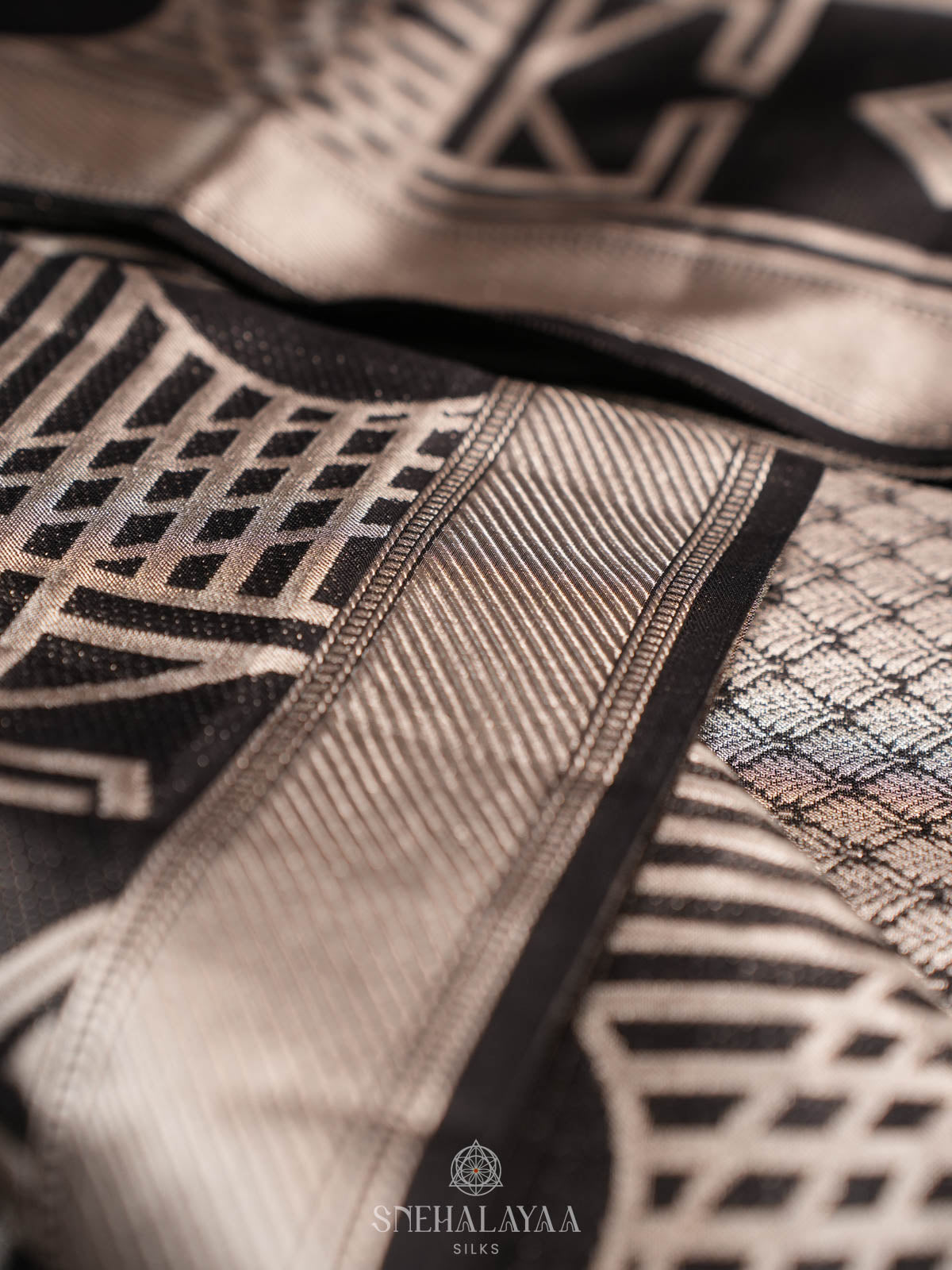 Black Kanjivaram Silk Saree