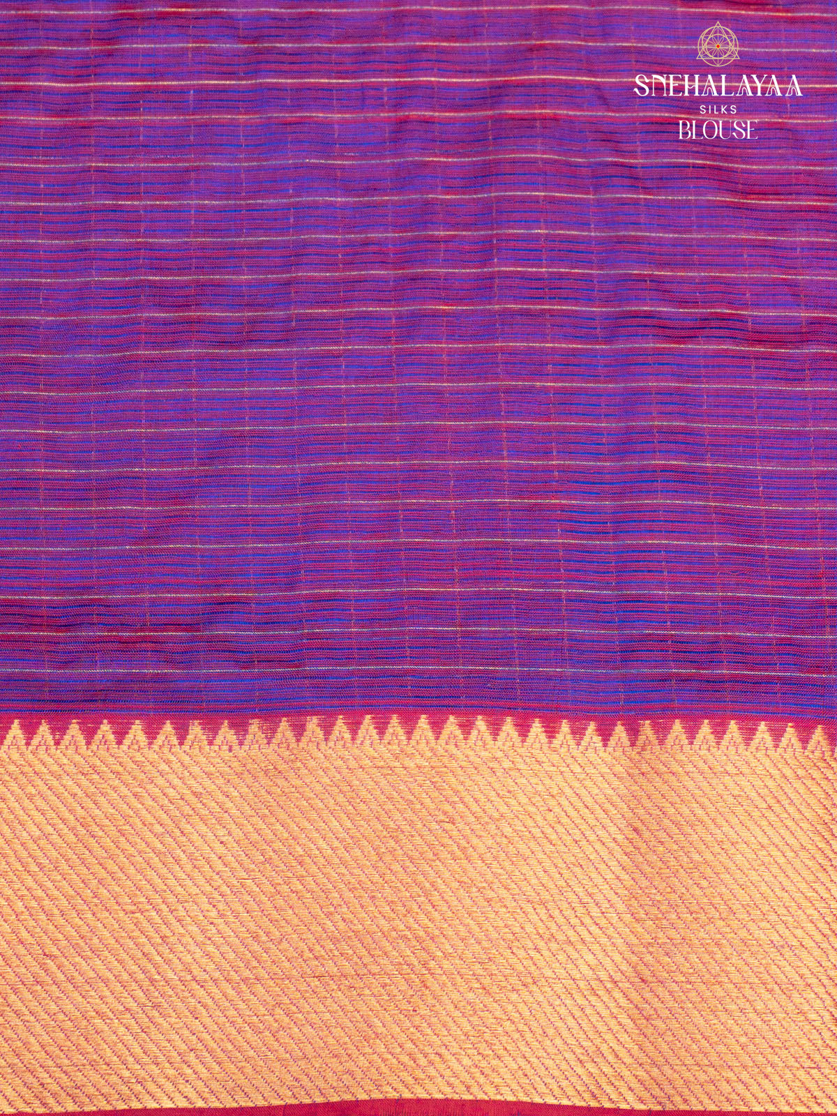 Navy Blue Mangalagiri Silk Cotton Saree