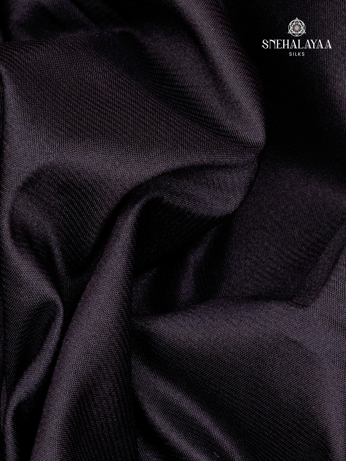 Black Mysore Silk Saree