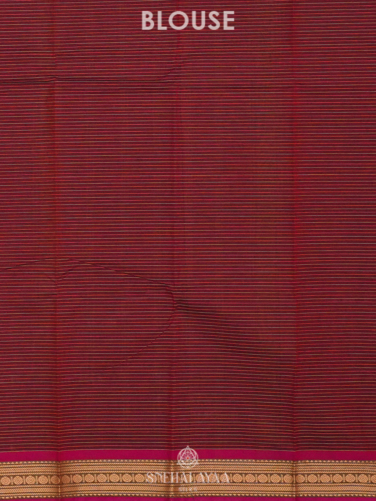 Maroon Chettinad Cotton Saree