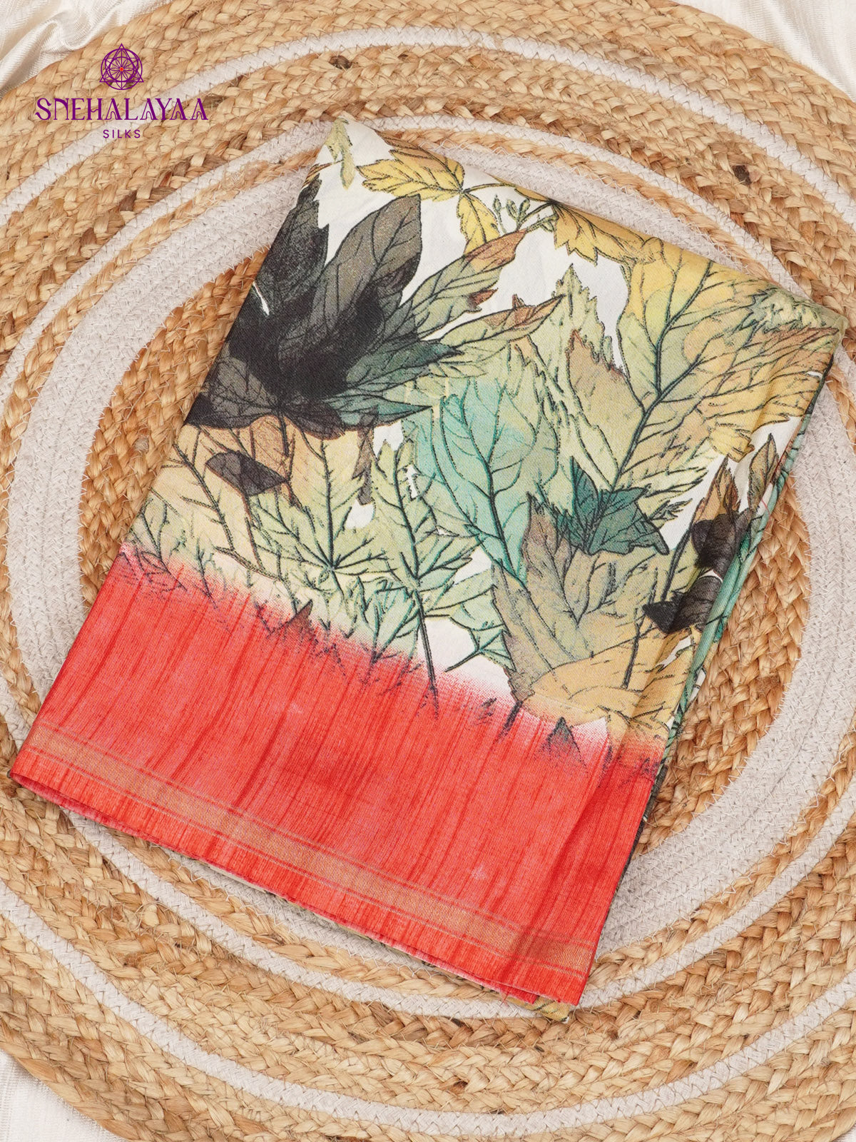 Multicolour Dola Silk Saree