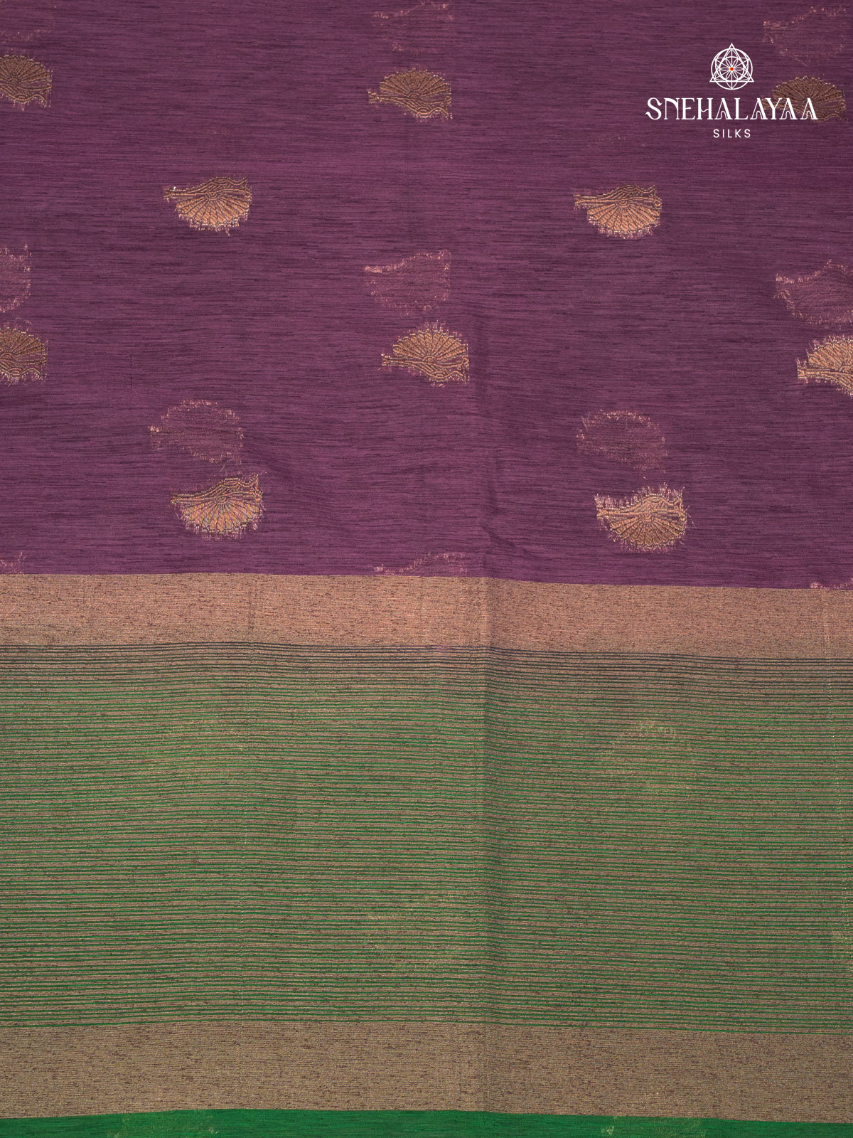 Purple Banaras Jute Saree