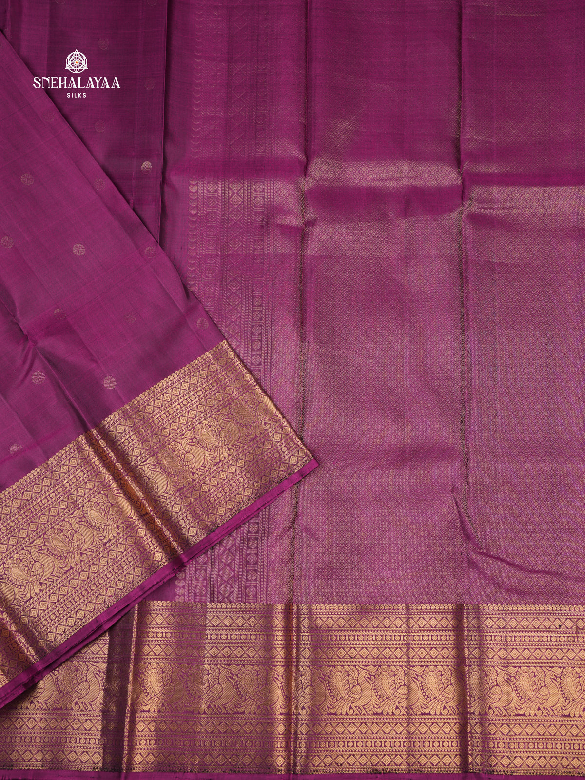 Purple Kanjivaram Silk Saree