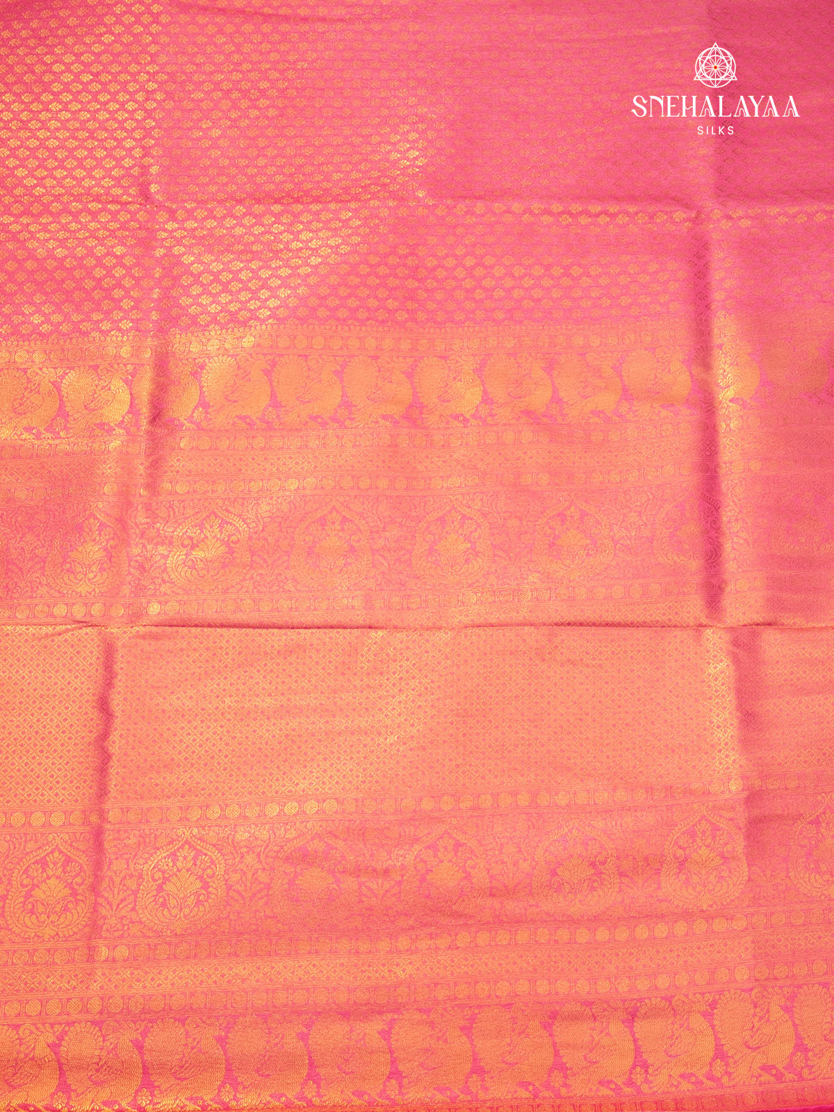 Peach Pink Soft Silk Saree