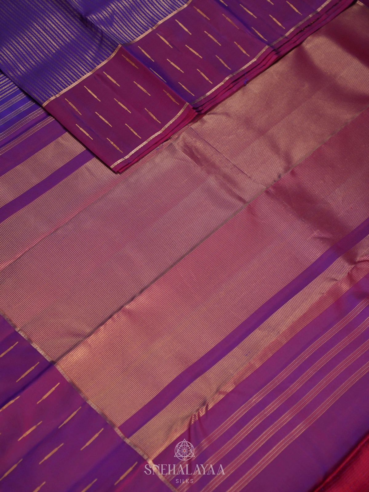 Purple Kanjivaram Silk Saree