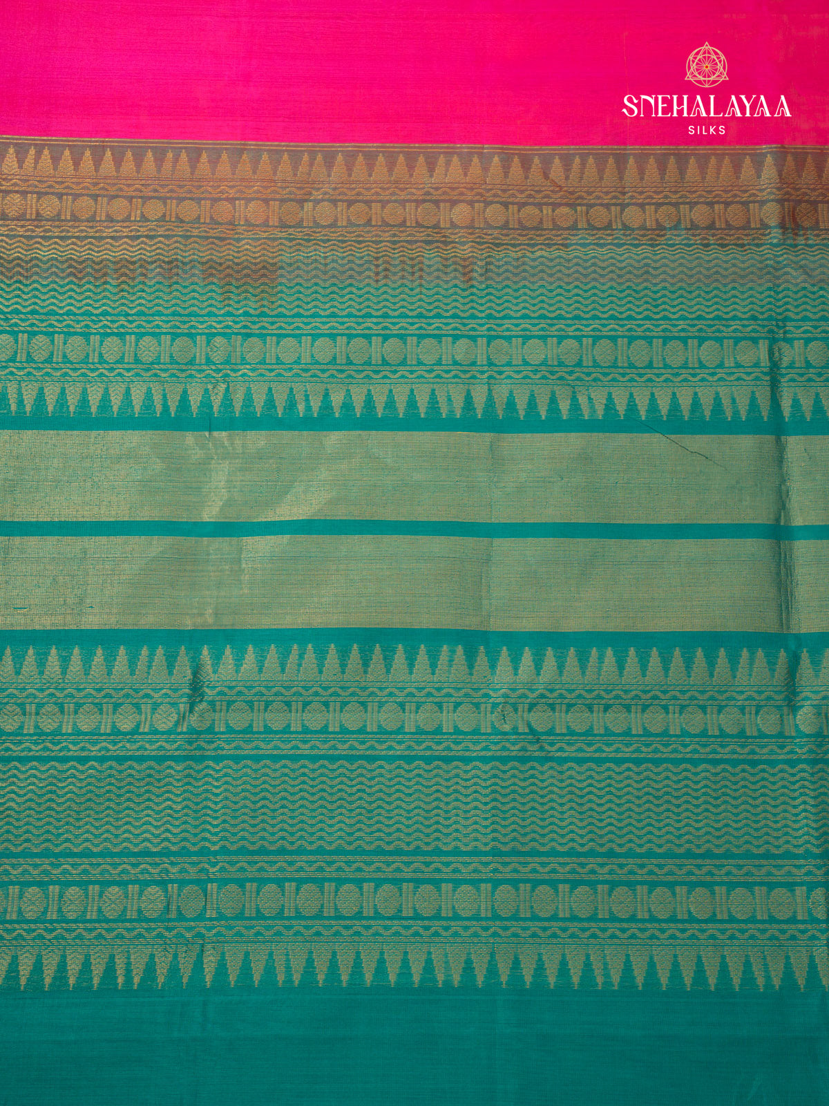 Pink Kanchi Silk Cotton Saree