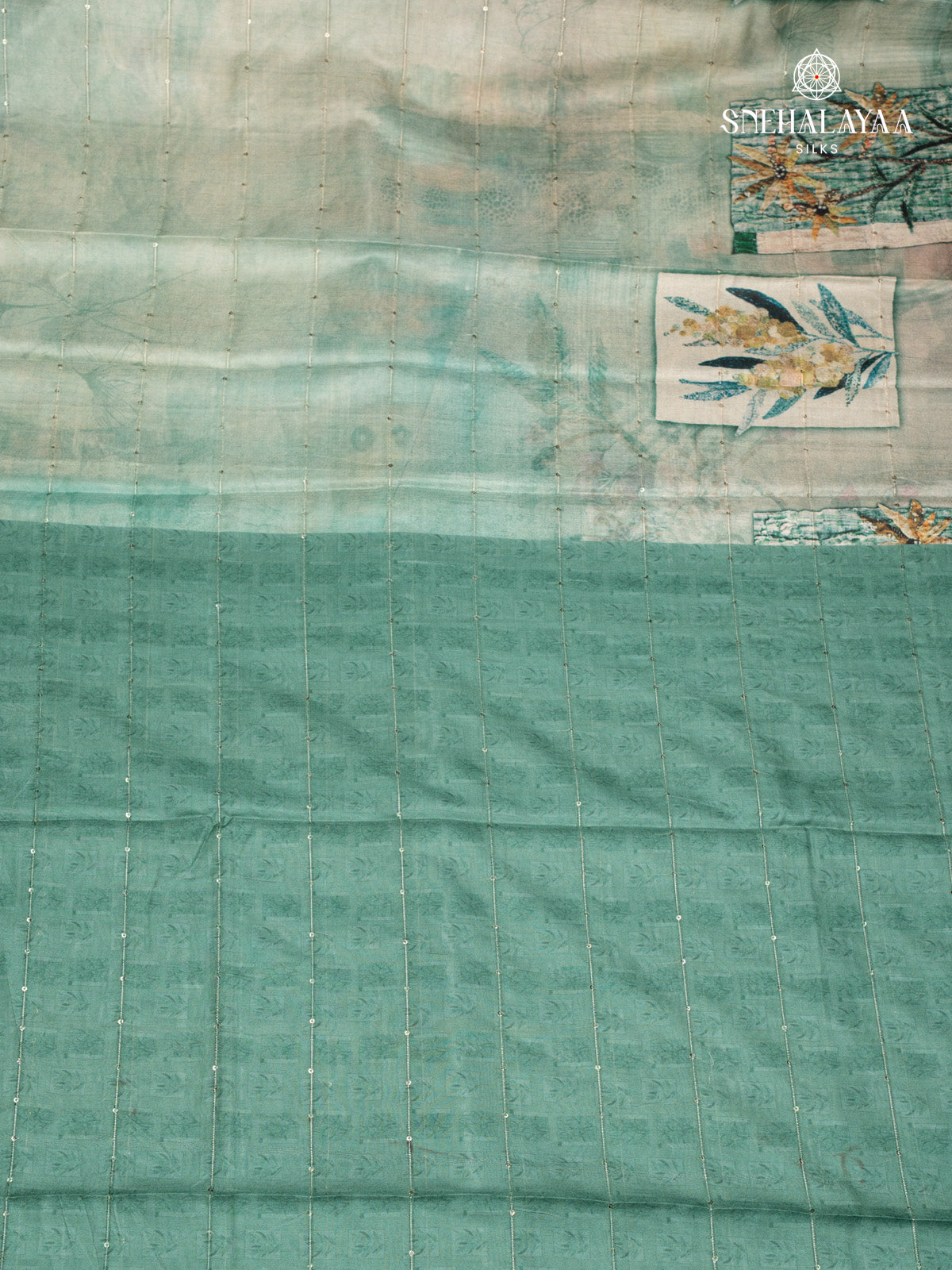 Green Tussar Saree