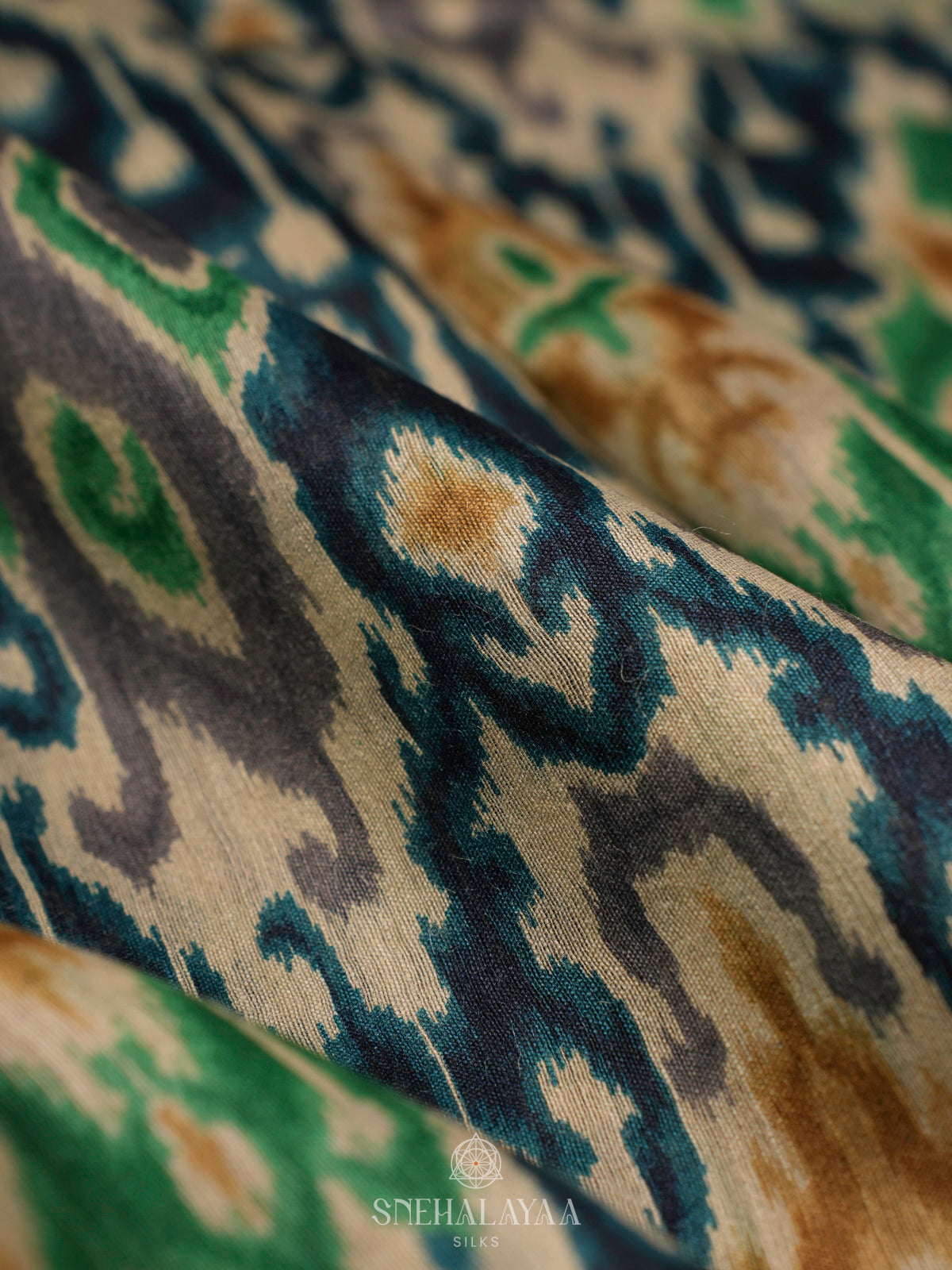 Multicolour Chanderi Saree