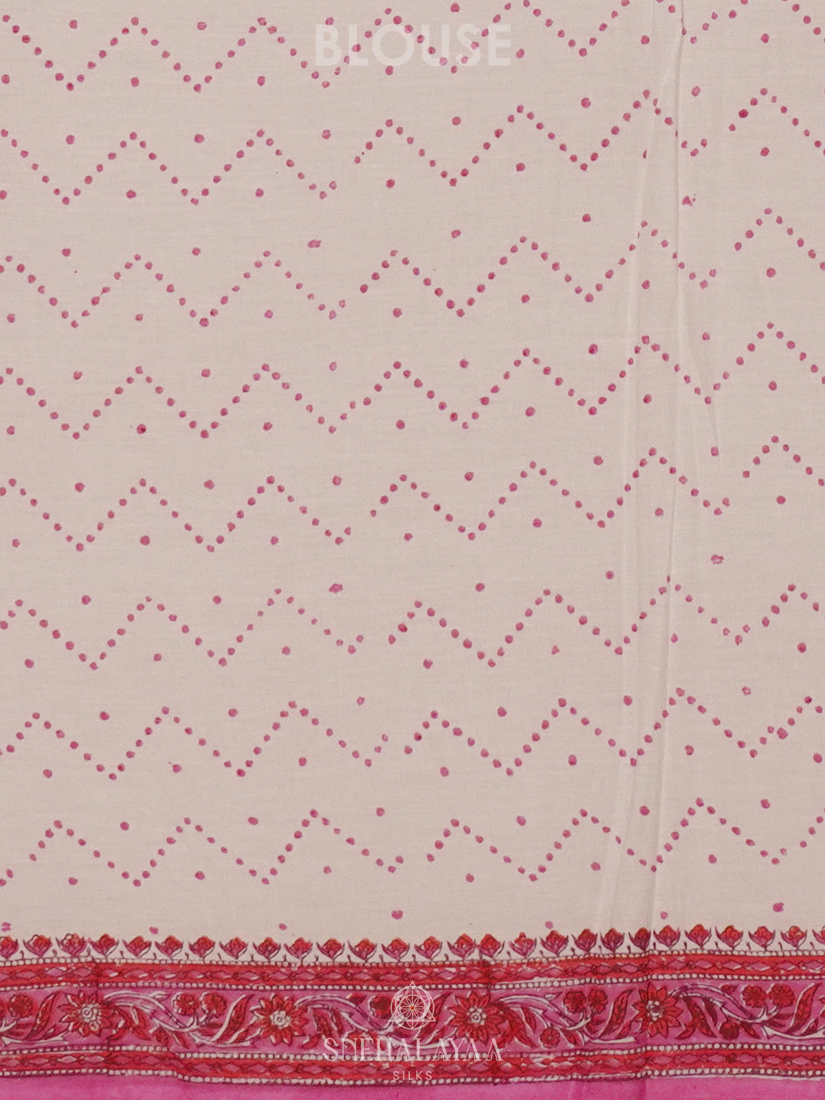 White Jaipur Cotton Saree