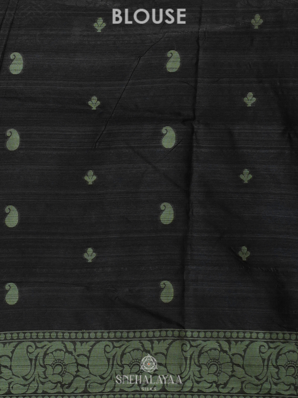 Black Munga Tussar Saree