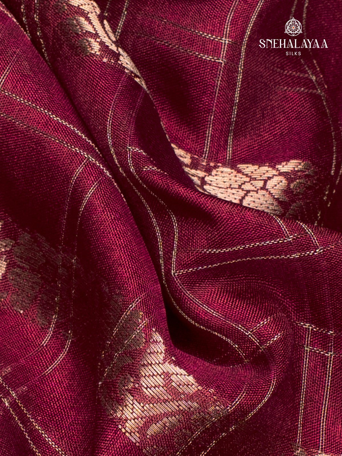 Magenta Dola Silk Saree