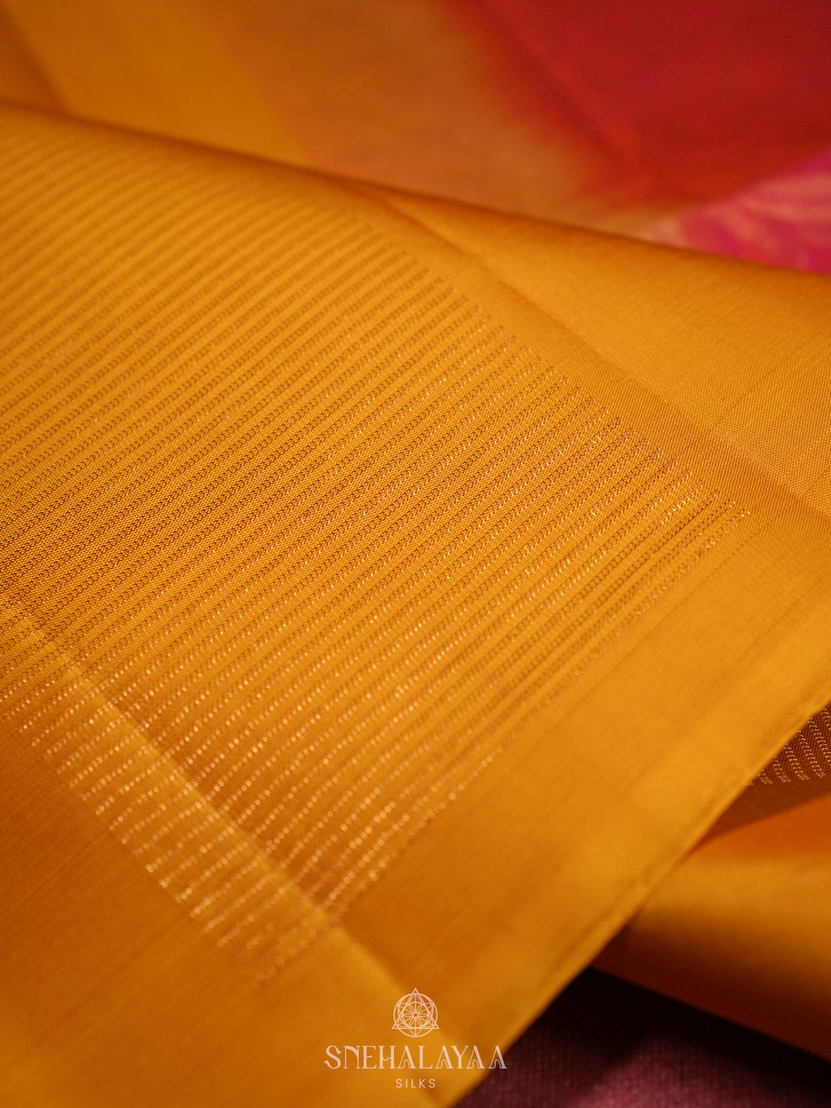 Orange Soft Silk Saree