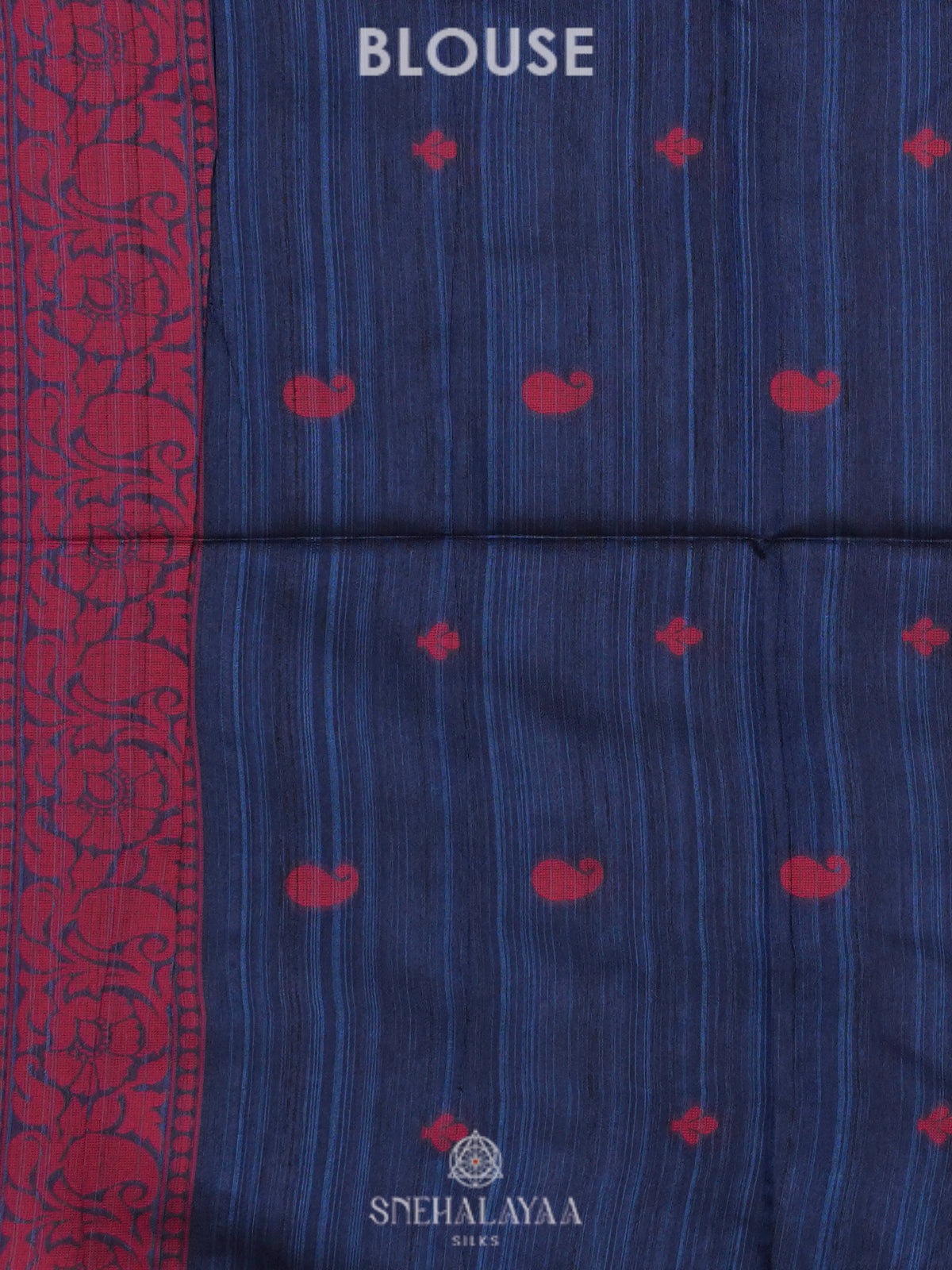 Blue Munga Tussar Saree