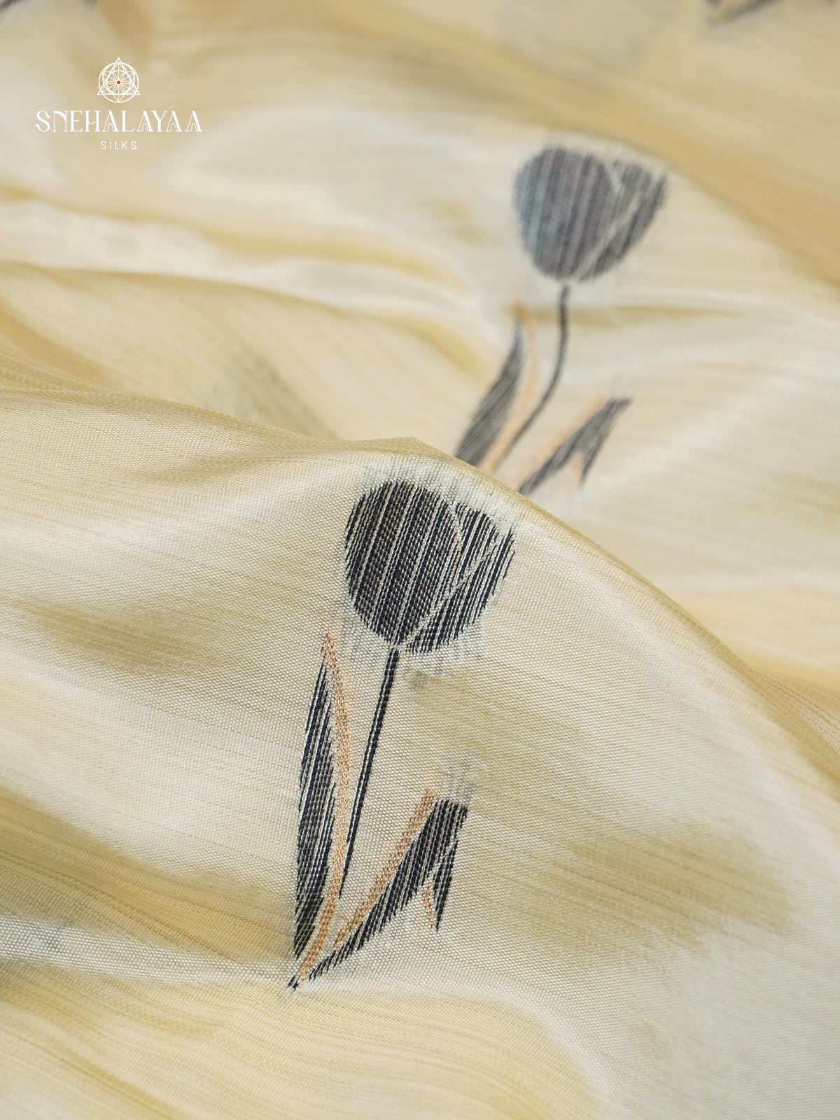 White Dola Silk Saree