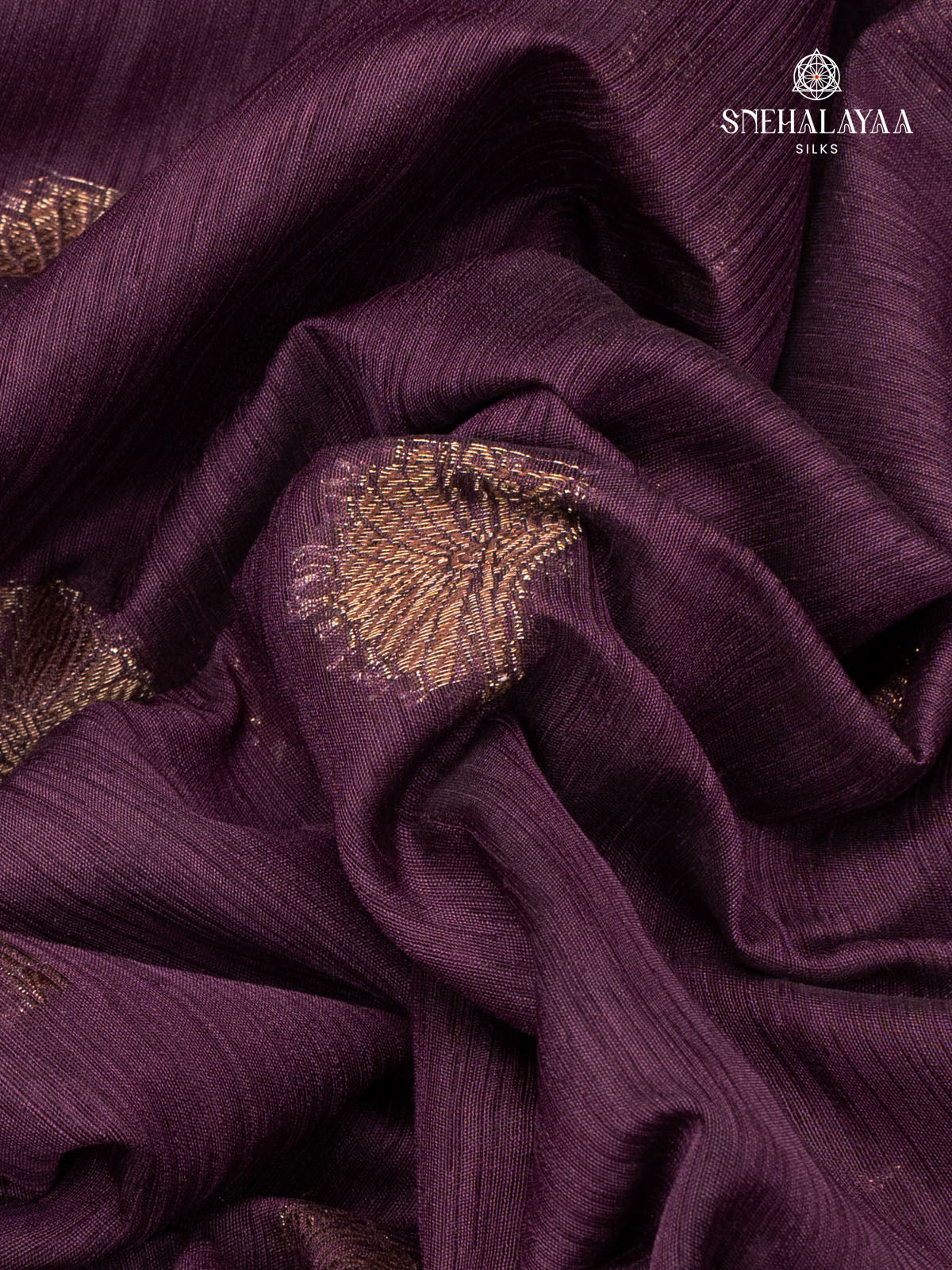 Purple Banaras Jute Saree
