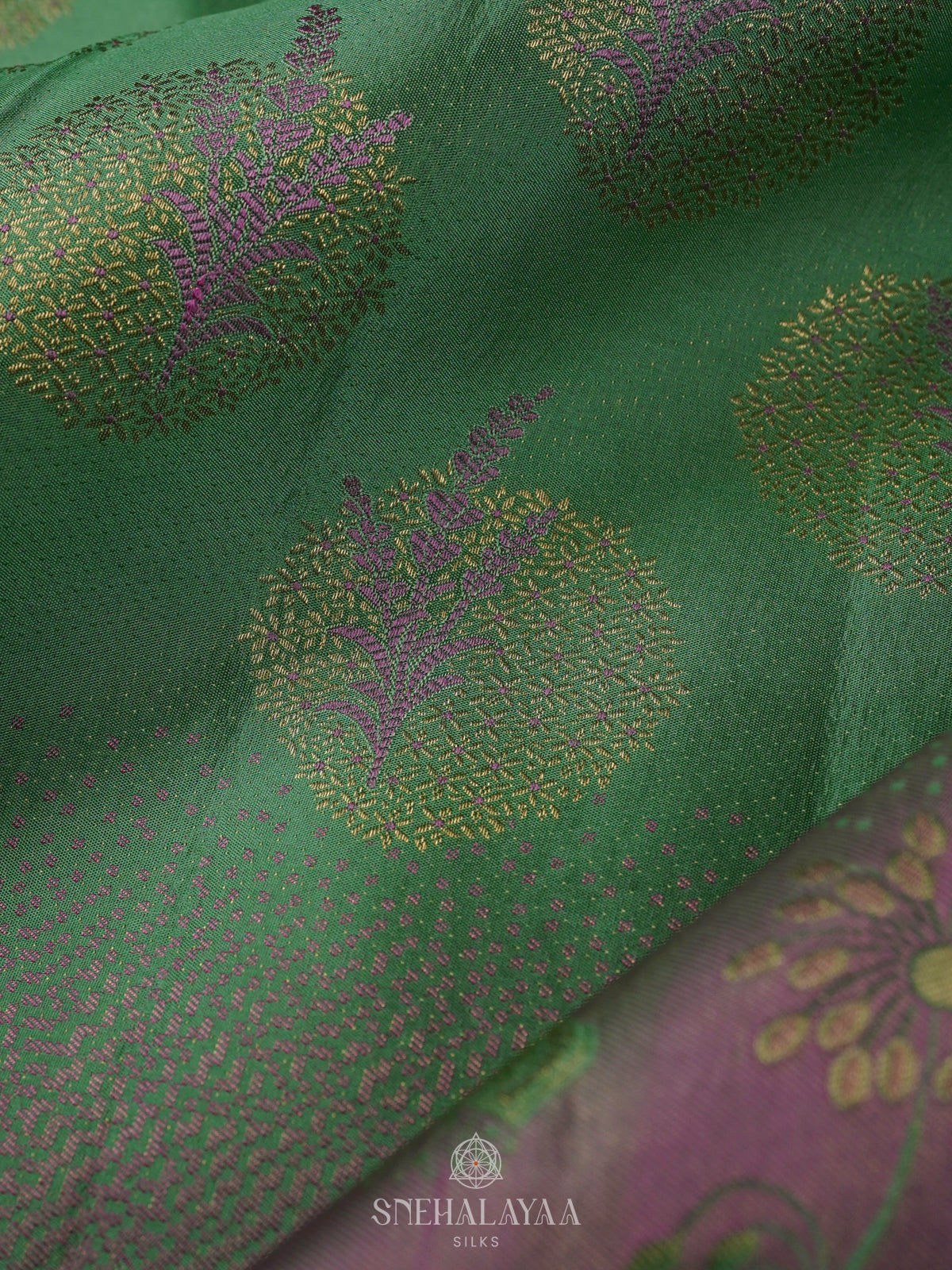 Pale Green Kanjivaram Silk Saree