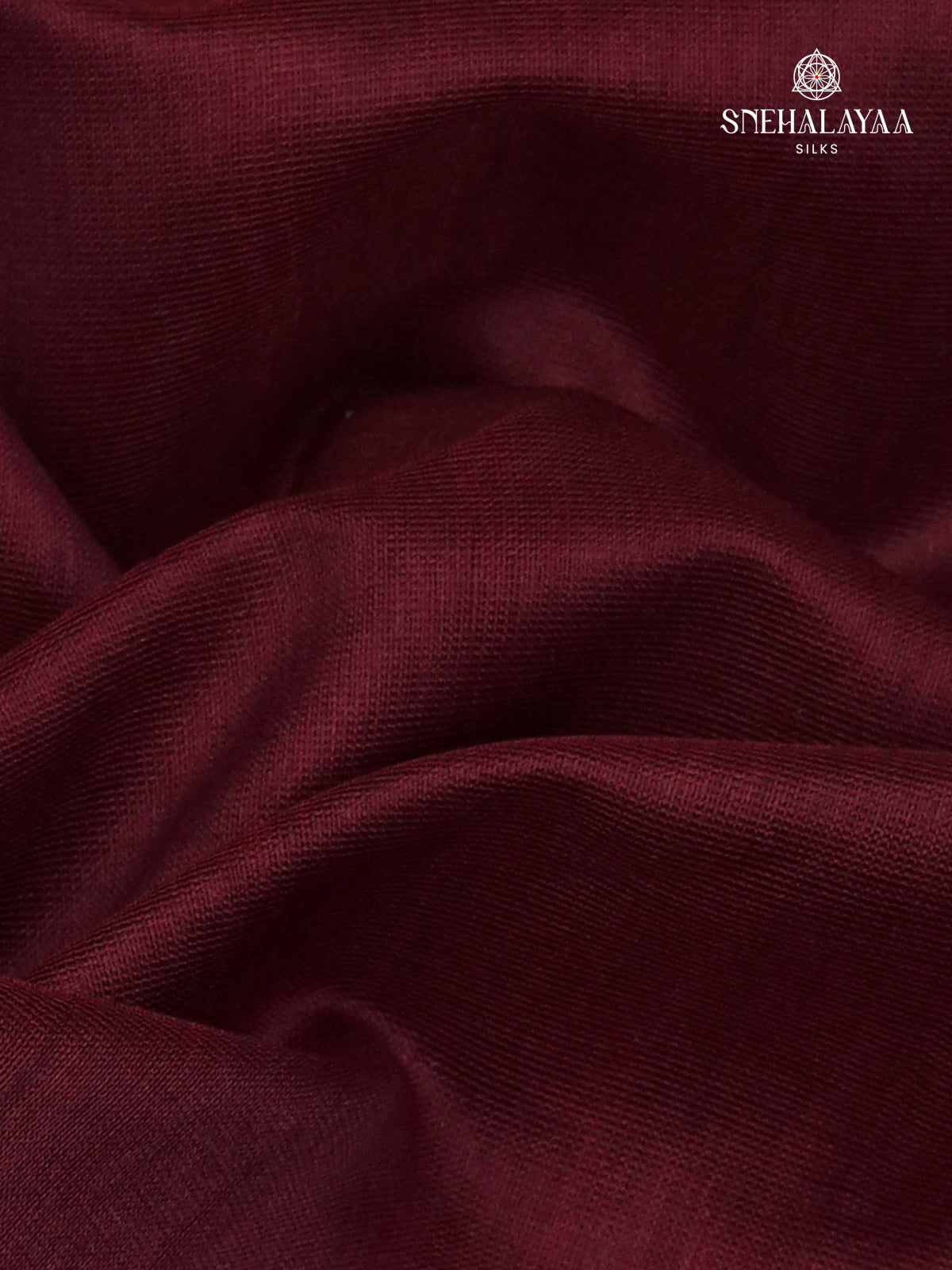 Maroon Maheshwari Silk Cotton Saree