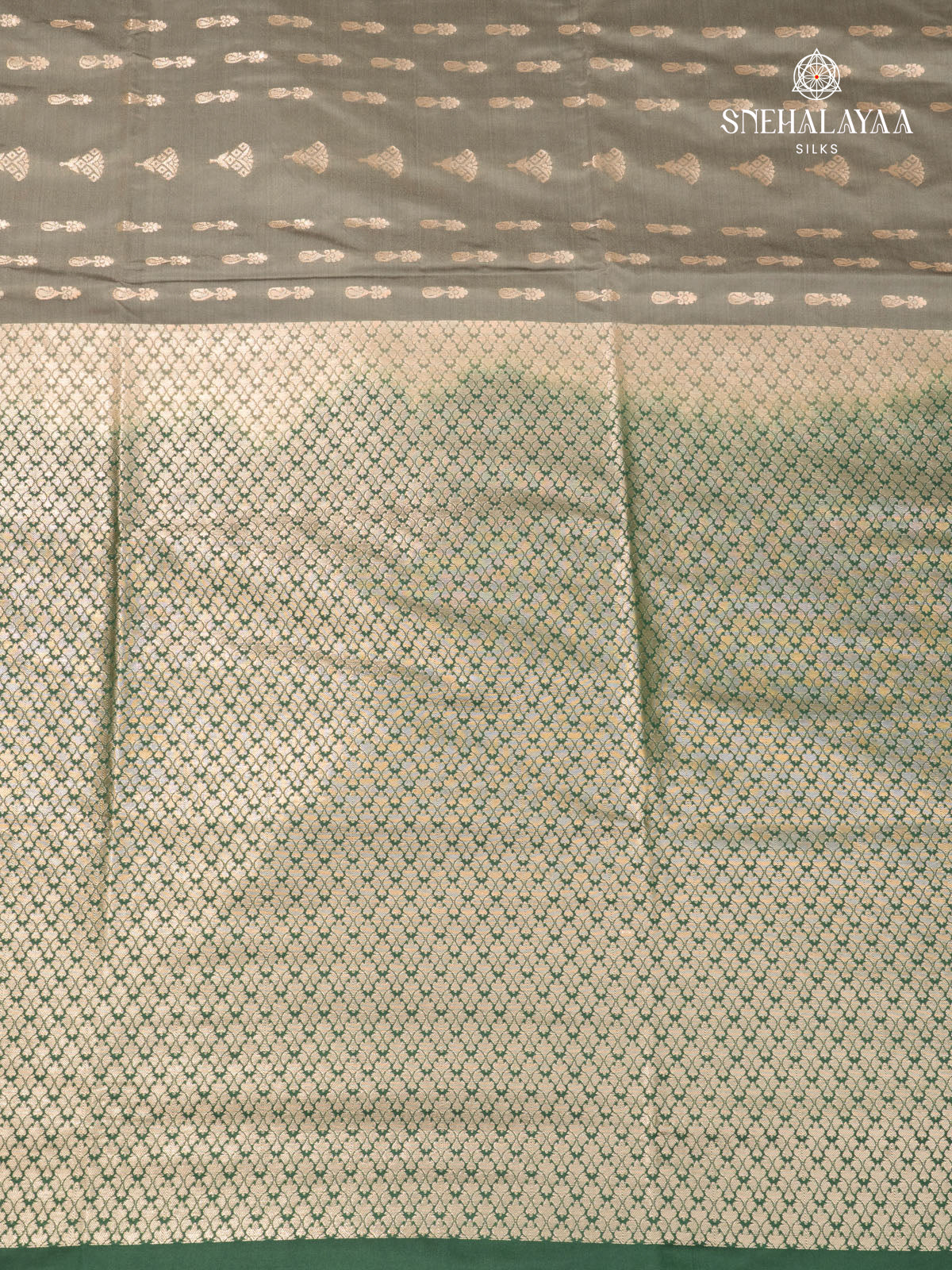 Grey Soft Silk Saree