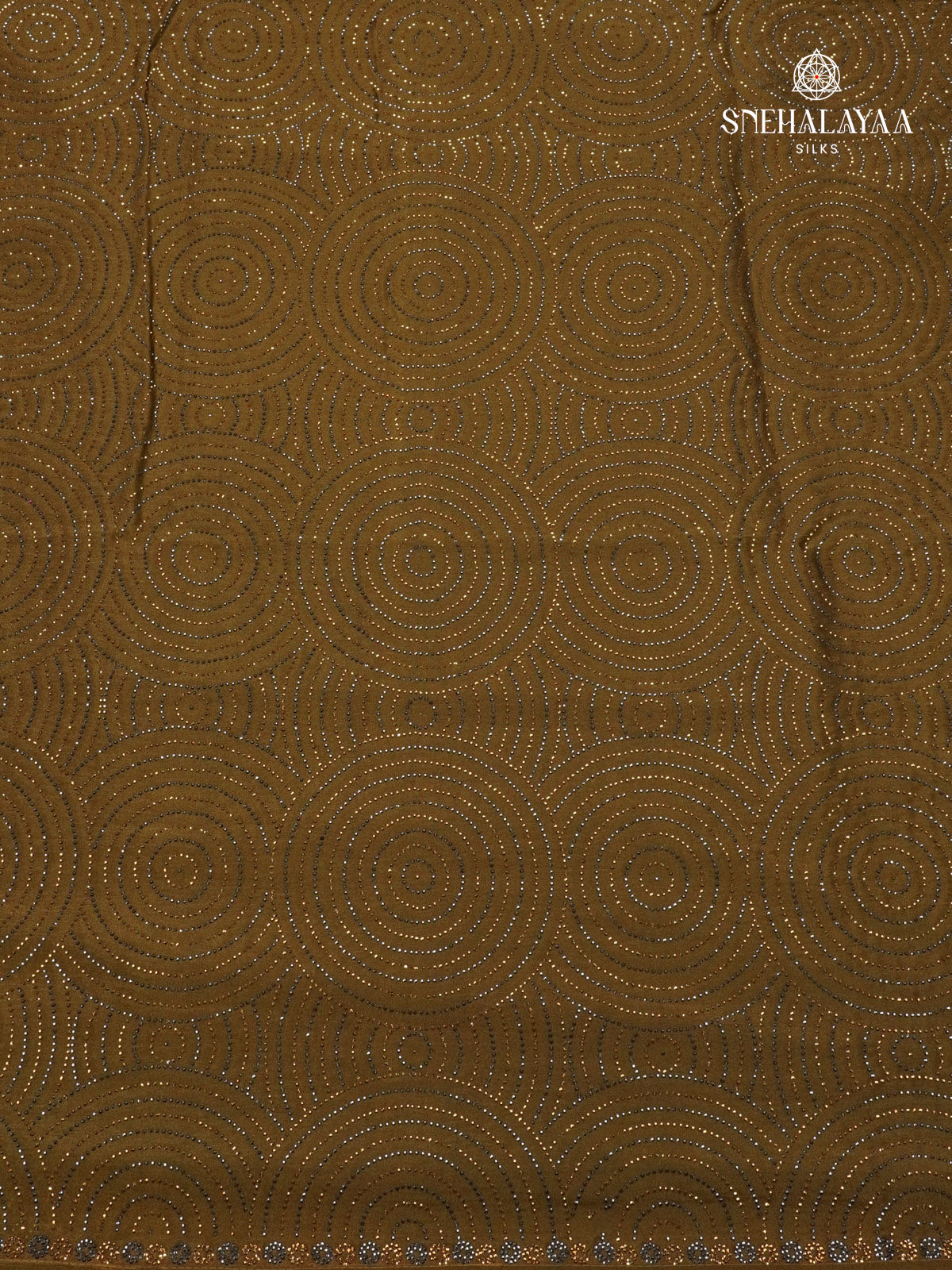 Moss Green Designer Saree