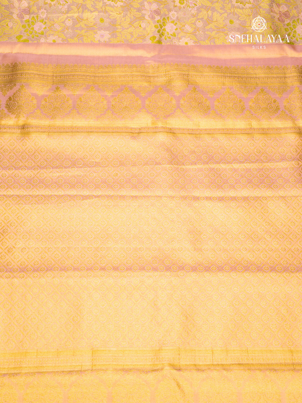 Yellow Kanjivaram Silk Saree