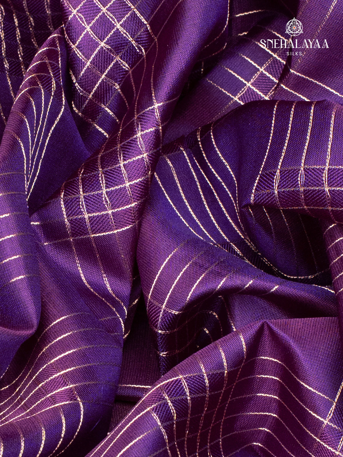 Purple Kanjivaram Silk Saree