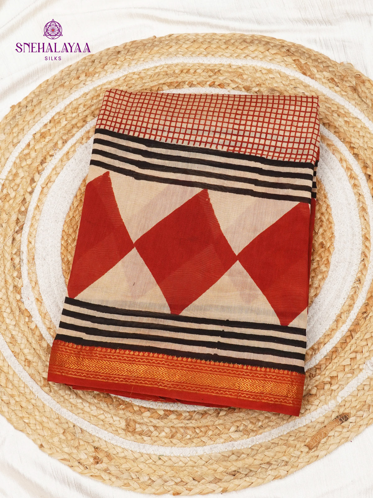 Off White Chanderi Saree