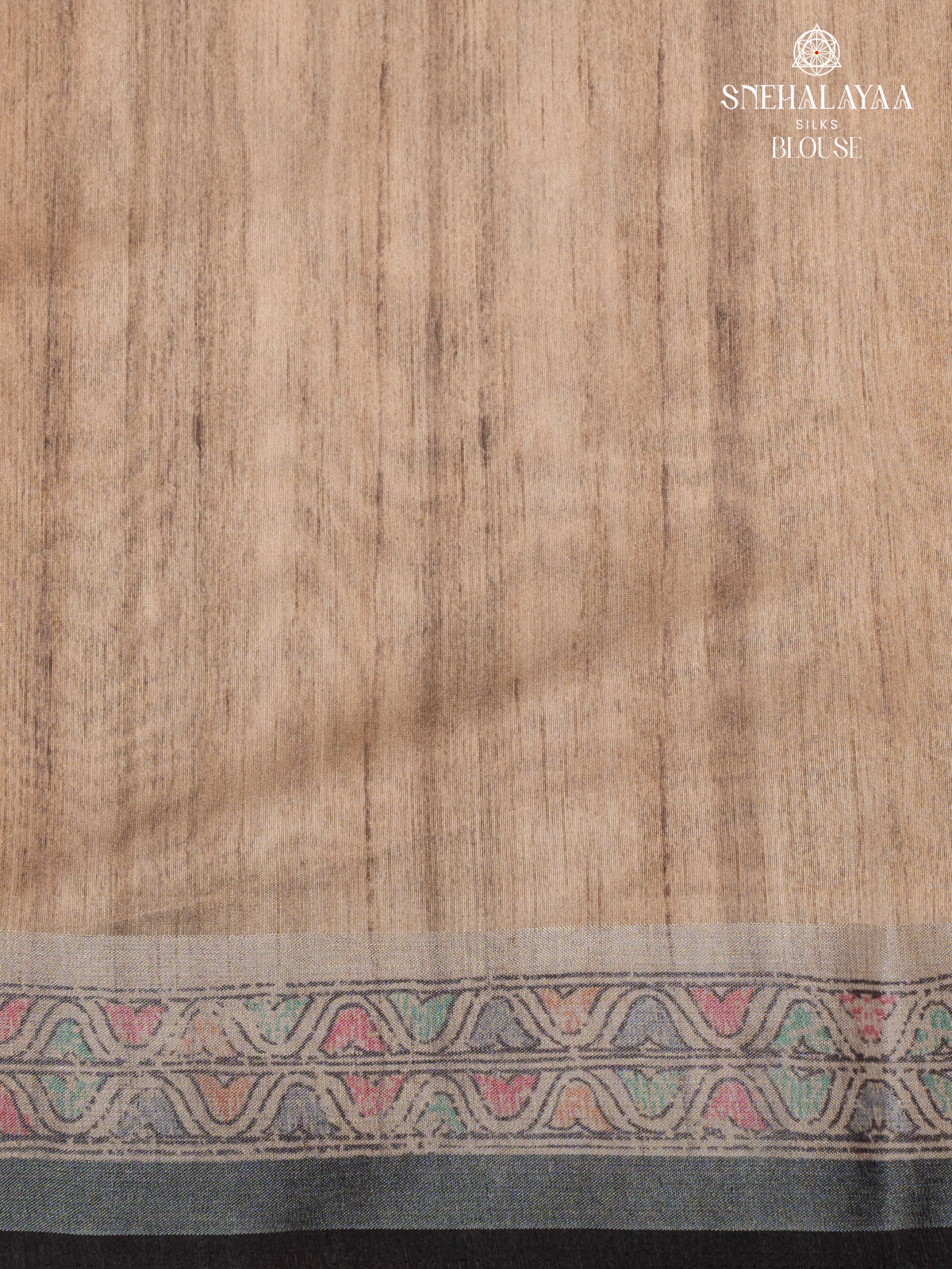 Black Munga Tussar Saree